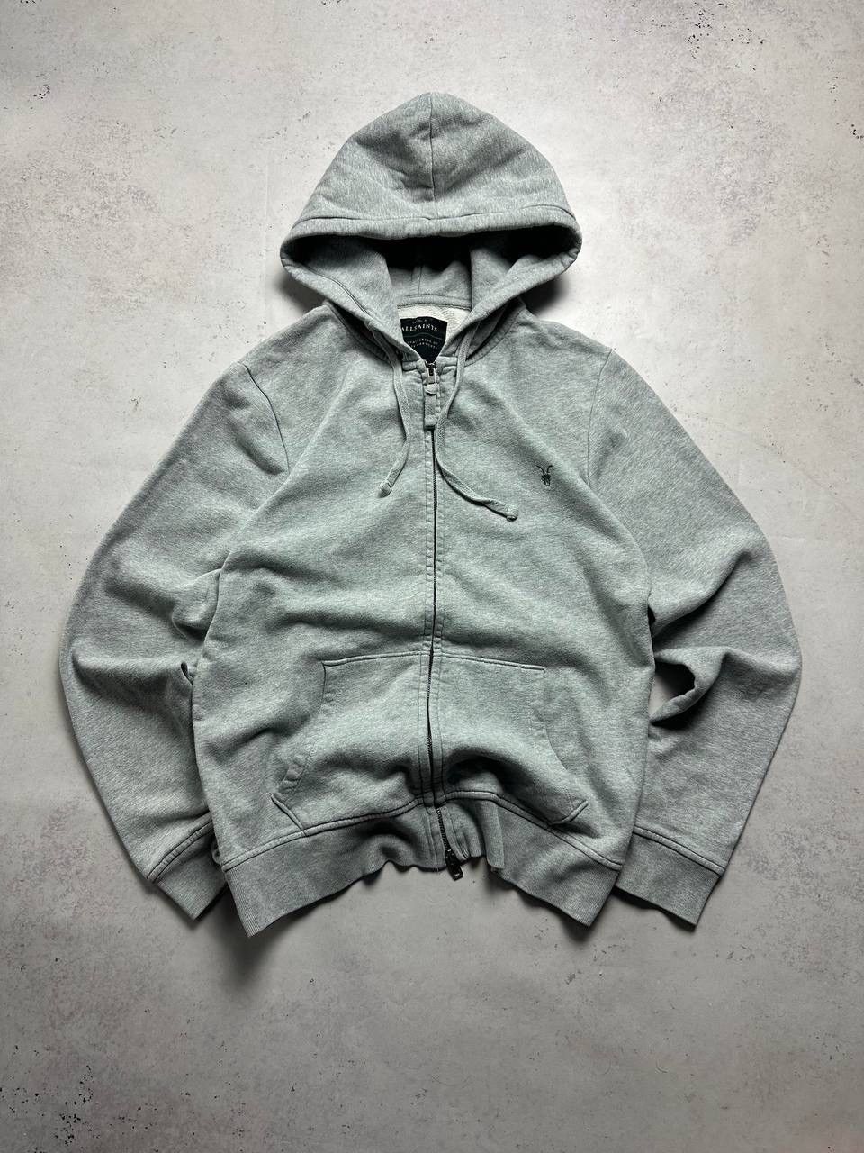 Allsaints × Vintage Vintage Allsaints Boxy Zip Hoodie Y2K L Size US L / EU 52-54 / 3 - 2 Thumbnail