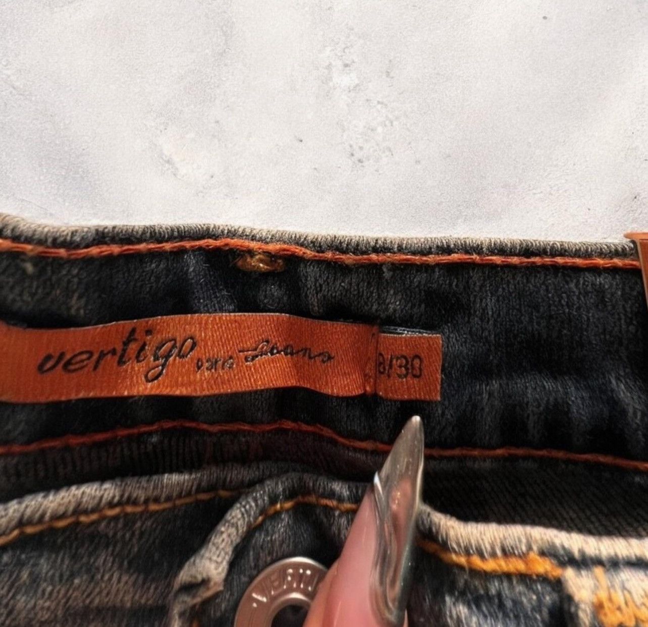Vintage Blinded by the Studs Vintage Vertigo Jeans with rhinestone Size 30" / US 8 / IT 44 - 7 Thumbnail