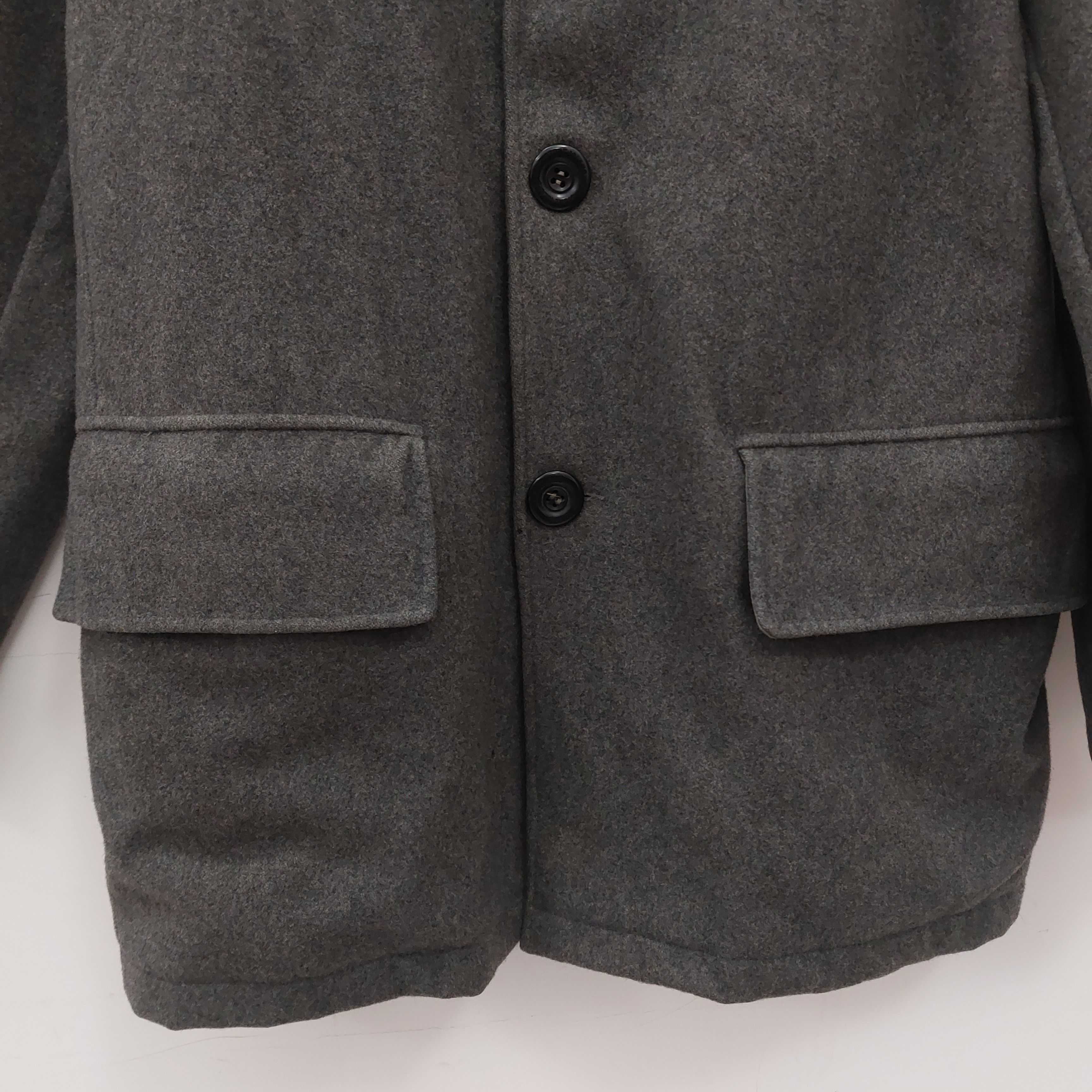 Stone Island Stone Island Vintage Wool field Jacket Grey XL green badge Size US XL / EU 56 / 4 - 5 Thumbnail