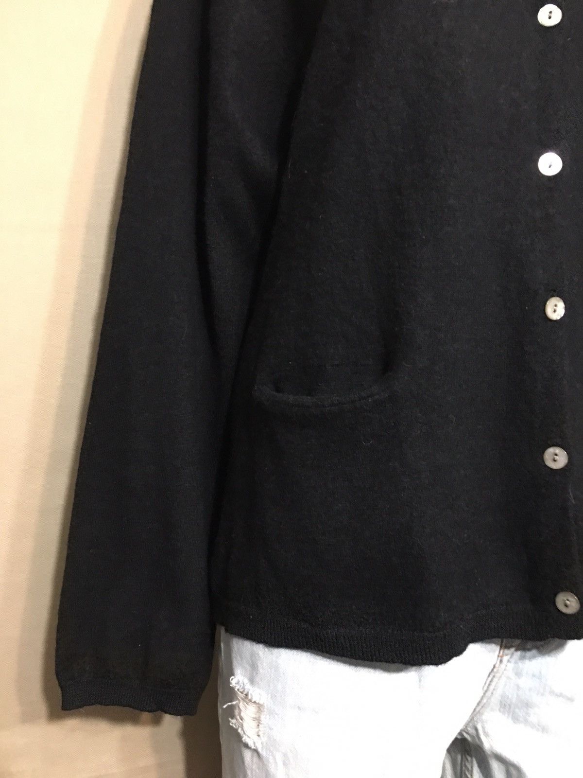 Gudrun Sjoden Gurdun Sjoden Black Organic Wool Cardigan Sweater XL Size XL / US 12-14 / IT 48-50 - 3 Thumbnail