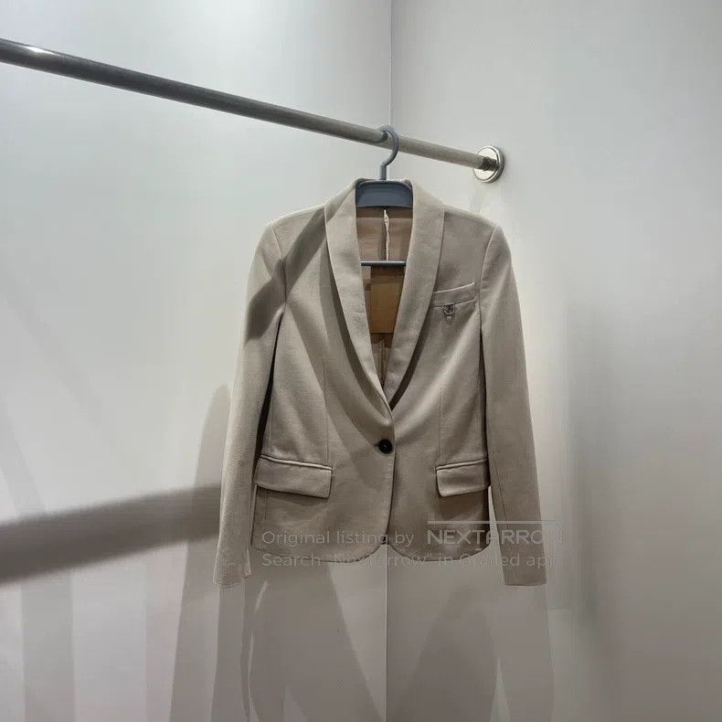 Brunello Cucinelli Brunello Cucinelli Beaded cotton blazer Size XXS / US 00 / IT 34 - 1 Thumbnail