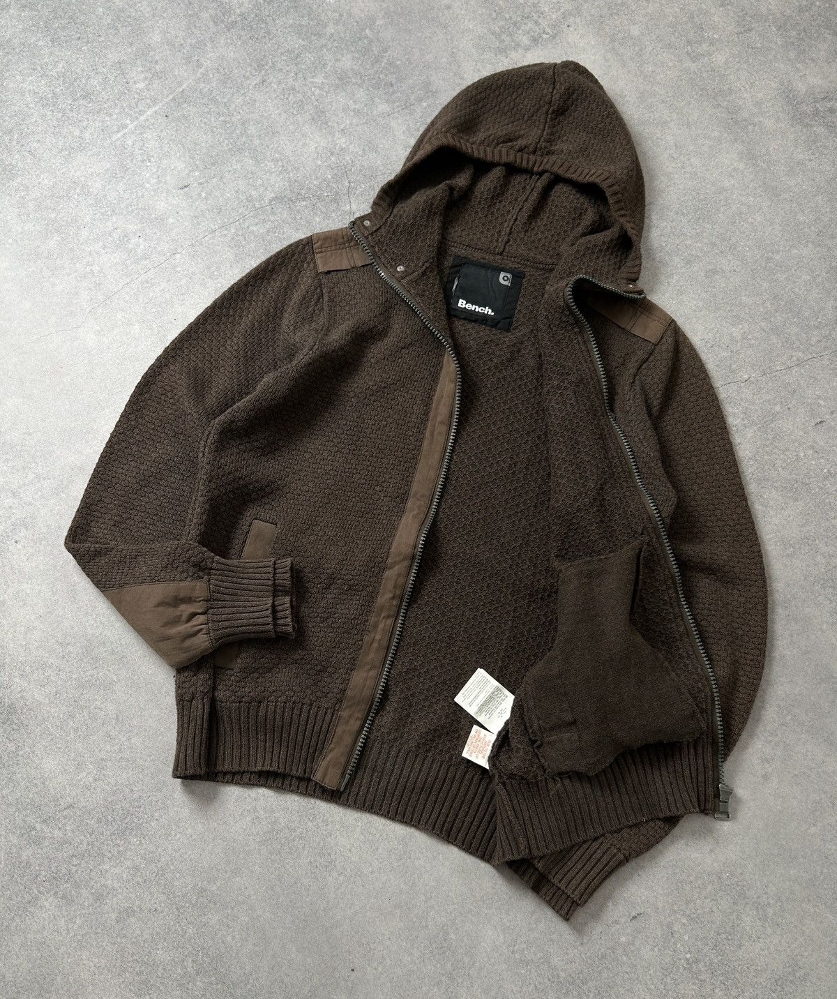 Bench Bench multi pocket knit brown zip-hoodies mens Size US M / EU 48-50 / 2 - 2 Thumbnail