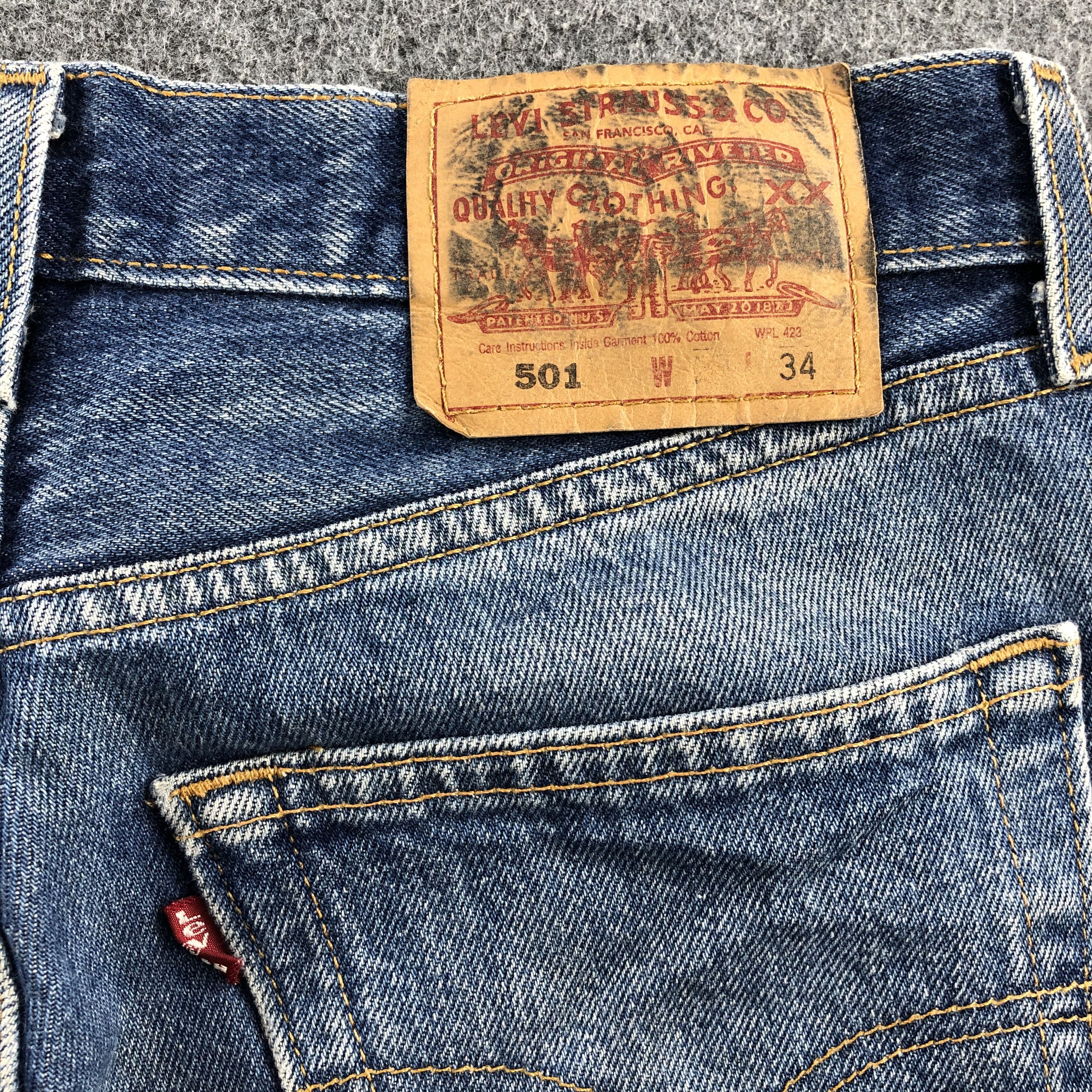 Levi's Vintage Levis Jeans Distress 90s Light Wash 501 Jeans-JM837 Size US 29 - 6 Thumbnail
