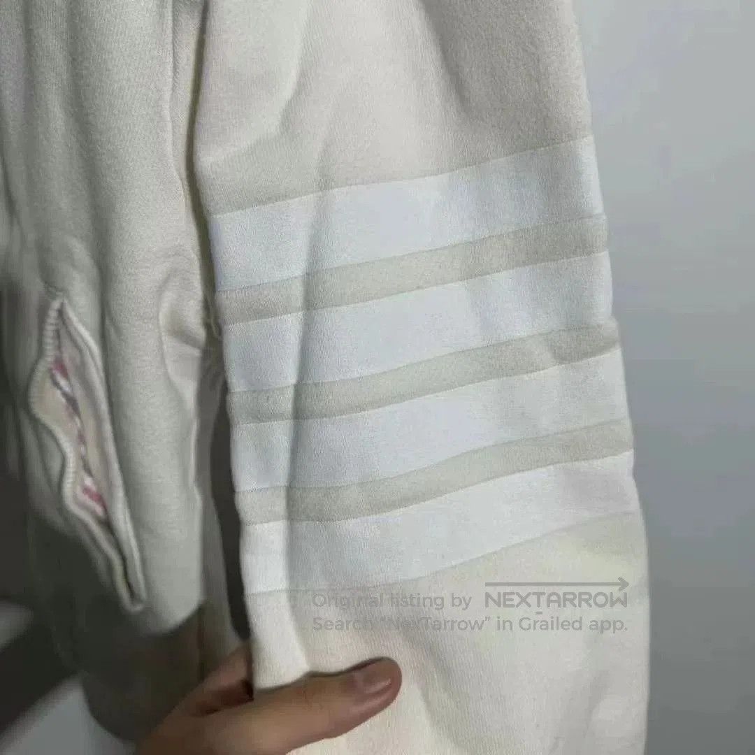 Thom Browne thom browne beige zip jacket with stripes. Size US M / EU 48-50 / 2 - 2 Thumbnail