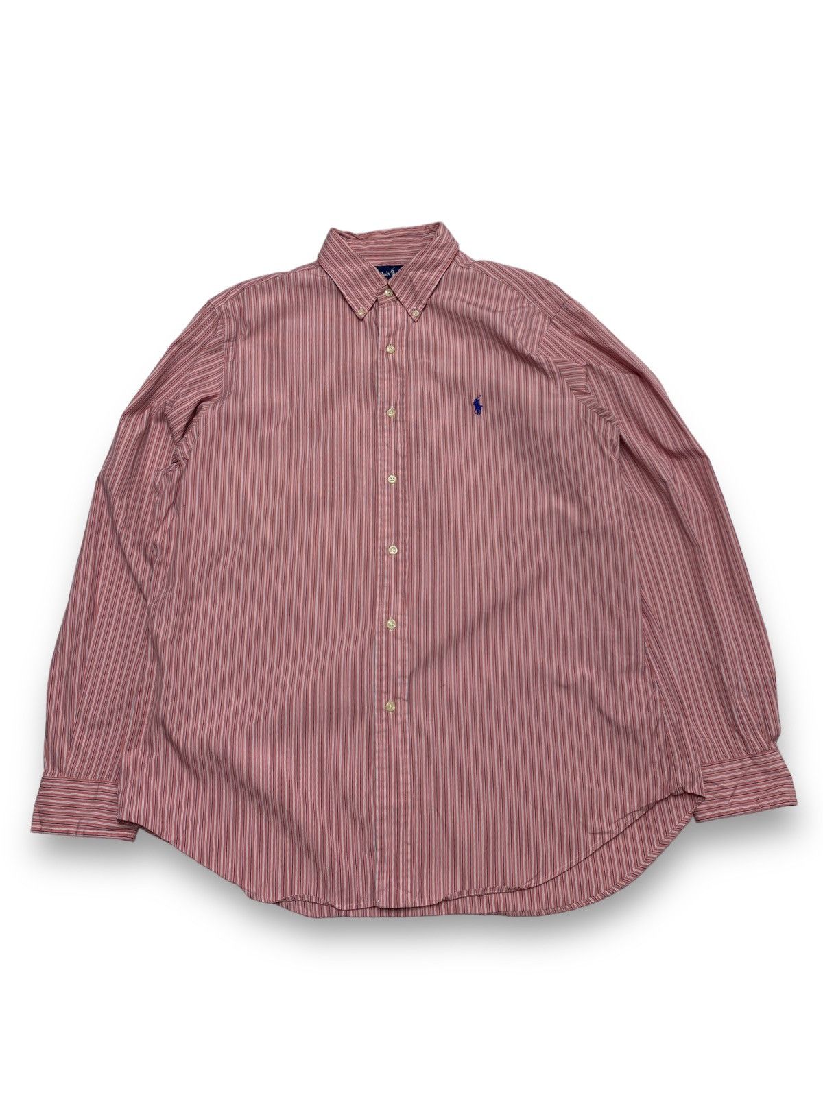 Polo Ralph Lauren 90s Vintage RALPH LAUREN Pink Striped Button Up Shirt Size US L / EU 52-54 / 3 - 1 Thumbnail