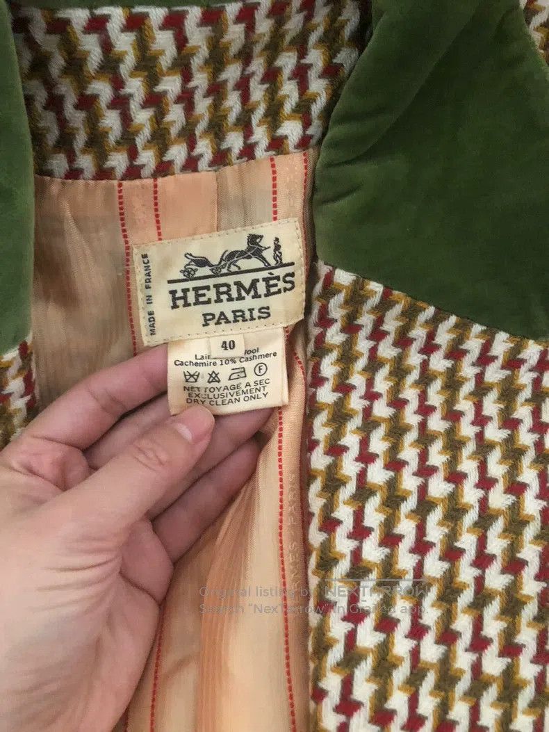 Hermes Hermes Cashmere Plaid Jacket Size S / US 4 / IT 40 - 6 Thumbnail