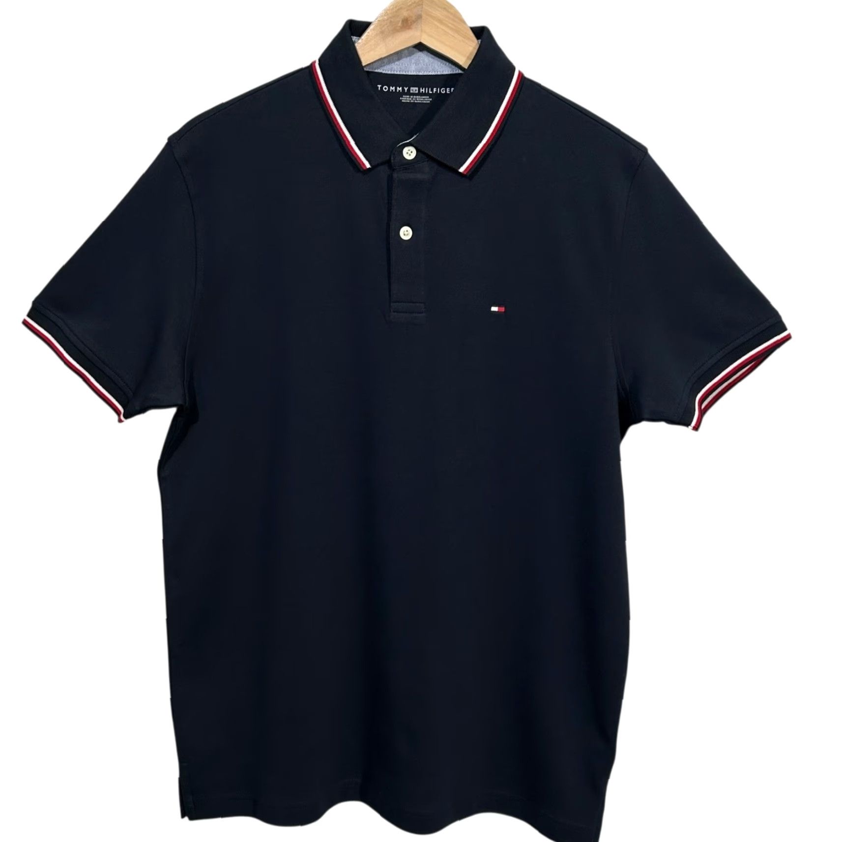 Tommy Hilfiger Tommy Hilfiger Polo Shirt Men's Cotton Desert Sky Short Sleeve Casual Golf 100% Cotton Silk Screen Logo Regular Fit M Size US M / EU 48-50 / 2 - 3 Thumbnail