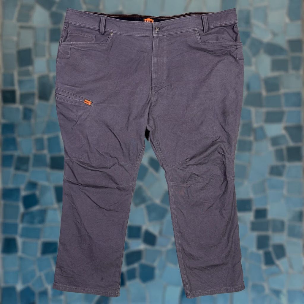 Vintage Brunt Pants Mens 48x30 Torra Workwear Canvas Utility Stretch Brown Trouser Chino Size US 32 / EU 48 - 1 Thumbnail