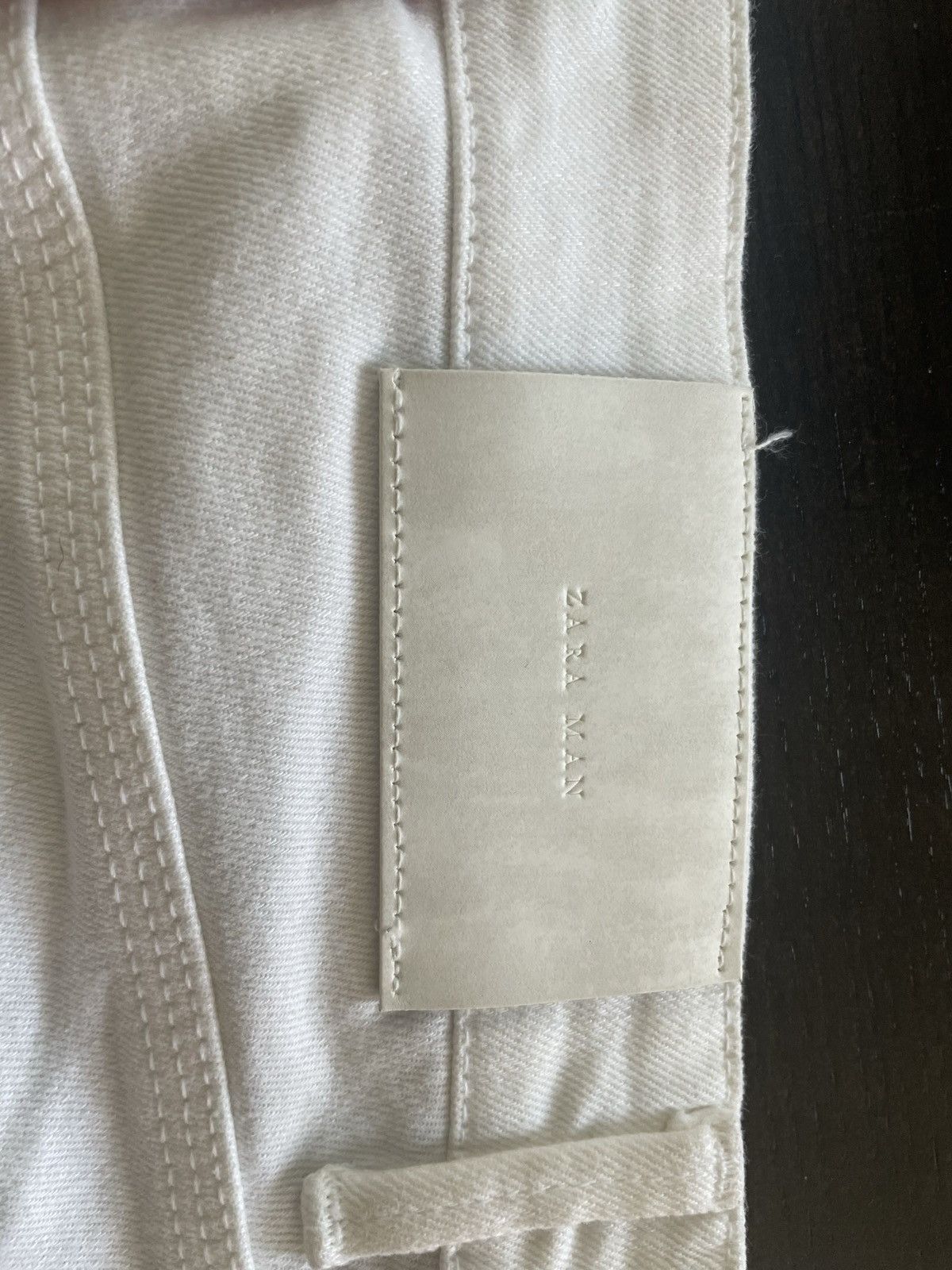 Zara Zara white distressed biker jeans with zebra prints Size US 32 / EU 48 - 8 Thumbnail