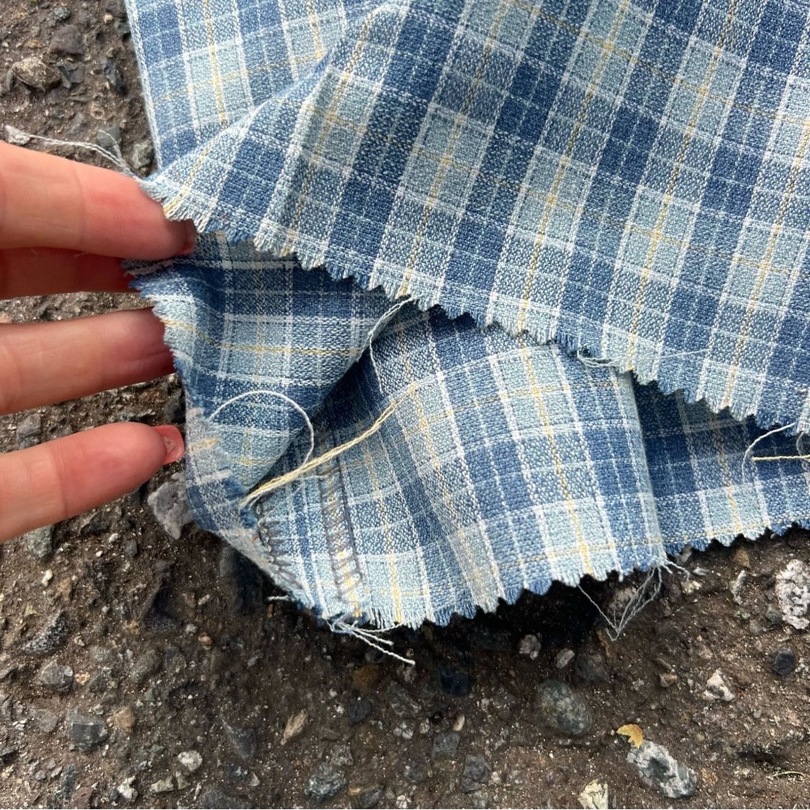 Vintage 60s Jack Nicklaus HART SCHAFFNER MARX blue plaid poly pants Size 30" / US 8 / IT 44 - 6 Thumbnail