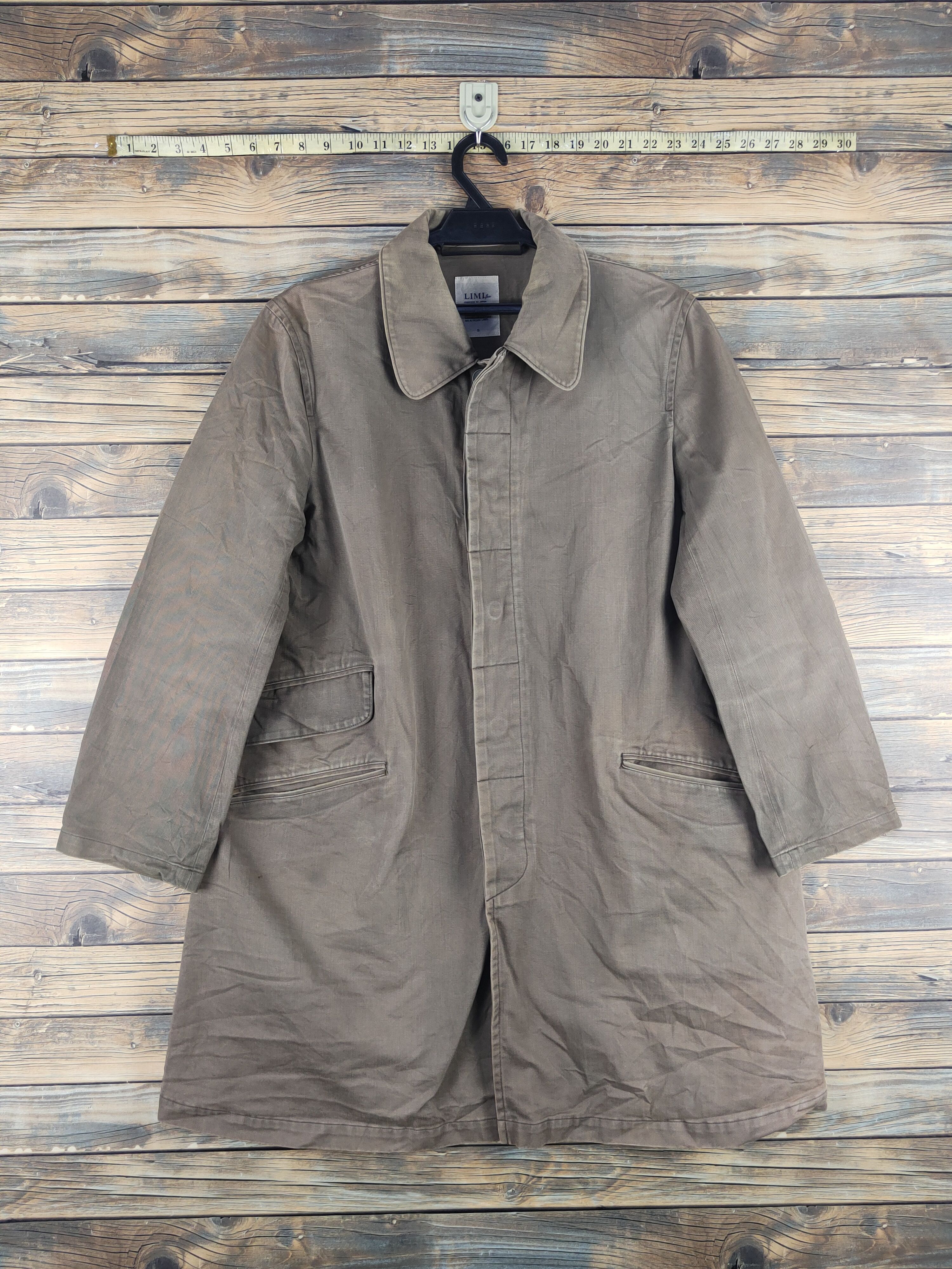 Limi Feu DL Limi Feu Yohji Yamamoto Olive Long Jackets #S2802T Size US S / EU 44-46 / 1 - 1 Thumbnail