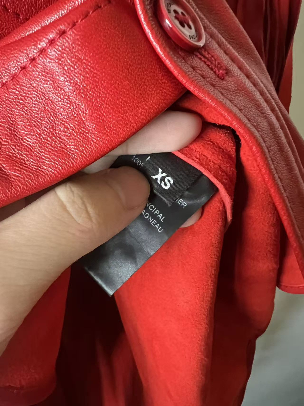 Vetements Vetements Red Leather jacket Size US S / EU 44-46 / 1 - 8 Thumbnail