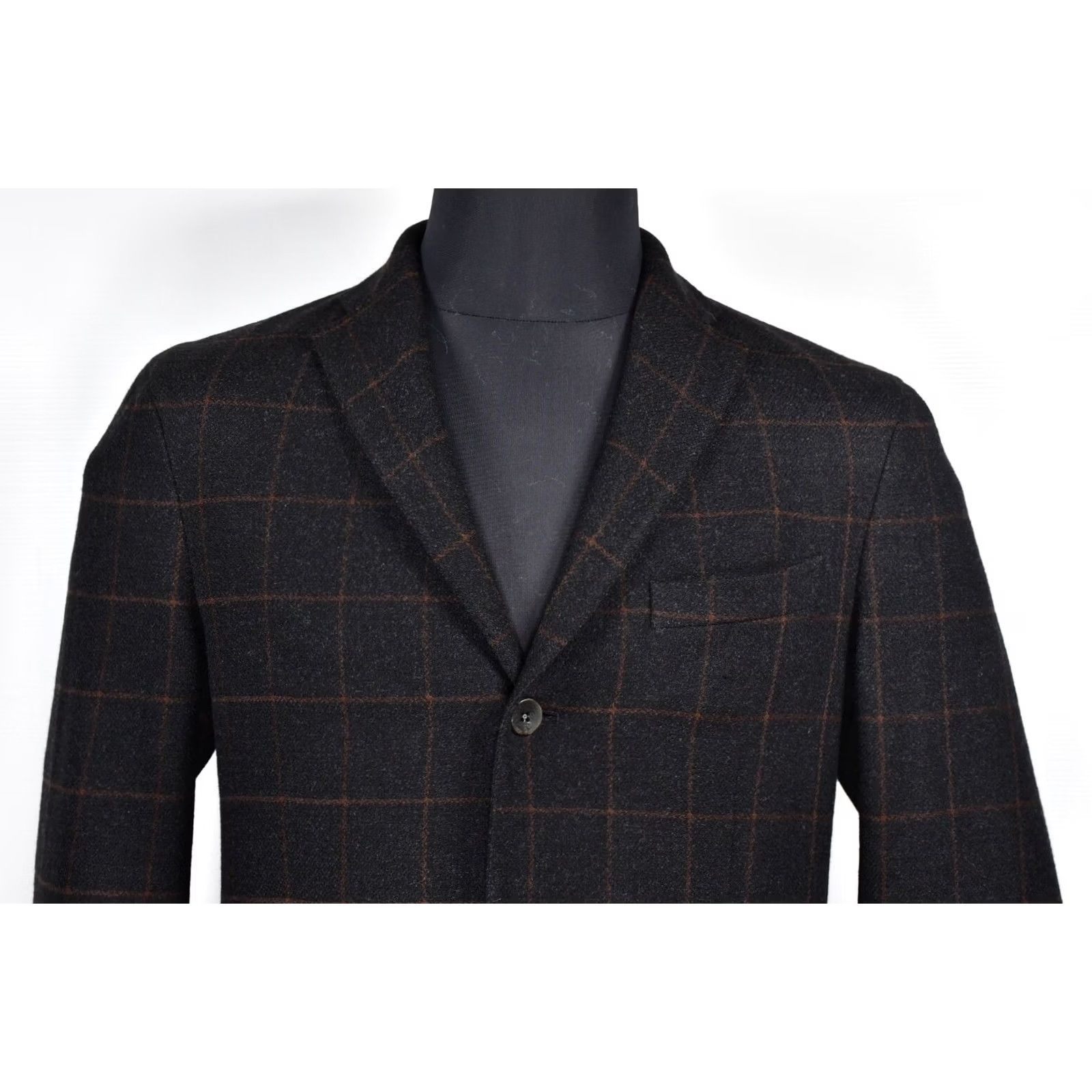 Boglioli Boglioli Blazer Shirt Men Brown Wool Plaid Dover 50 Vintage Not Applicable Size 50R - 3 Thumbnail