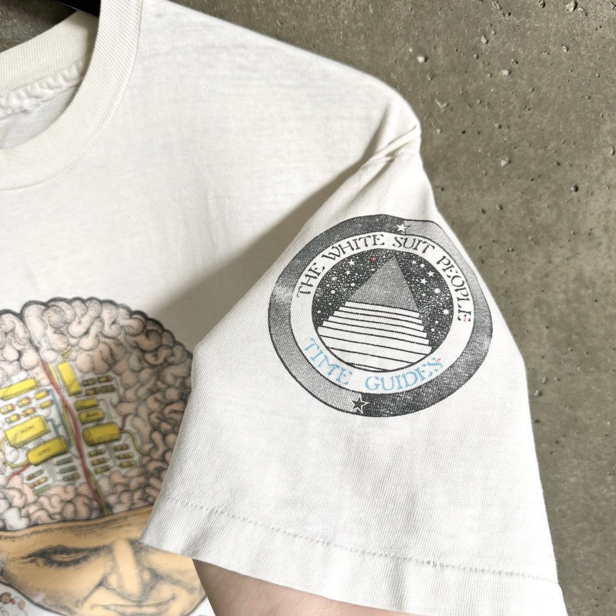 Vintage 90’s MACHINE OF MIND T-Shirt Size US L / EU 52-54 / 3 - 3 Thumbnail