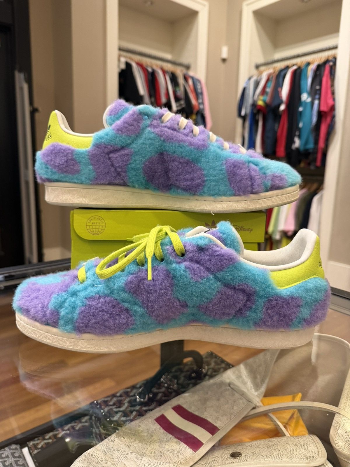 Adidas Adidas Stan Smith Mike & Sulley Monsters Inc Size US 11.5 / EU 44-45 - 2 Thumbnail