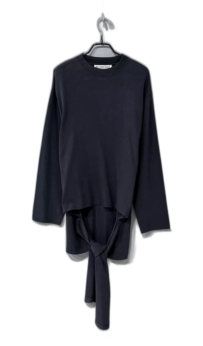 Balenciaga Balenciaga Long Sleeve Top with Tie-2506 Size M / US 6-8 / IT 42-44 - 1 Thumbnail