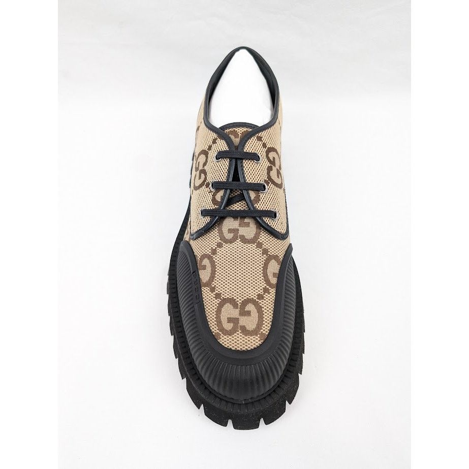 Gucci o1rshd1 Macro GG Canvas Soft Shoes in Camel Ebony/Nero Size US 12.5 / EU 45-46 - 7 Thumbnail