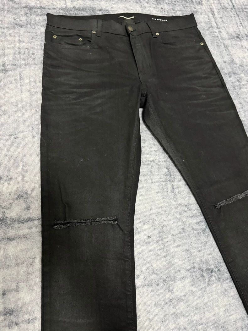 Yves Saint Laurent saint laurent 16 FW knife cut brush wax base jeans 2503-Nex Size US 33 - 3 Thumbnail