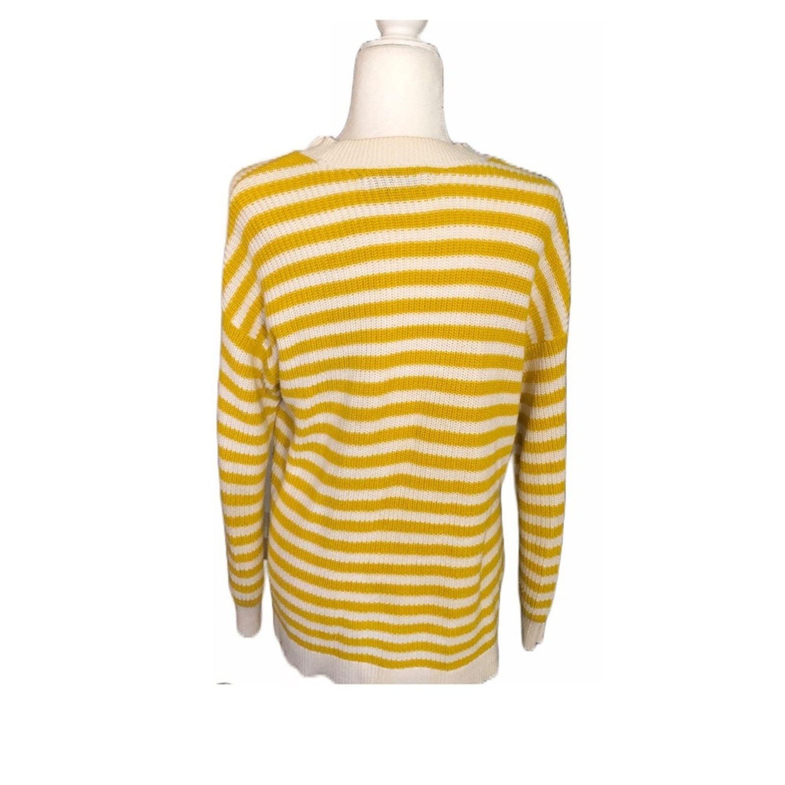 Ann Taylor Ann Taylor LOFT • Marigold Striped Cardigan • Size Medium Size M / US 6-8 / IT 42-44 - 2 Thumbnail