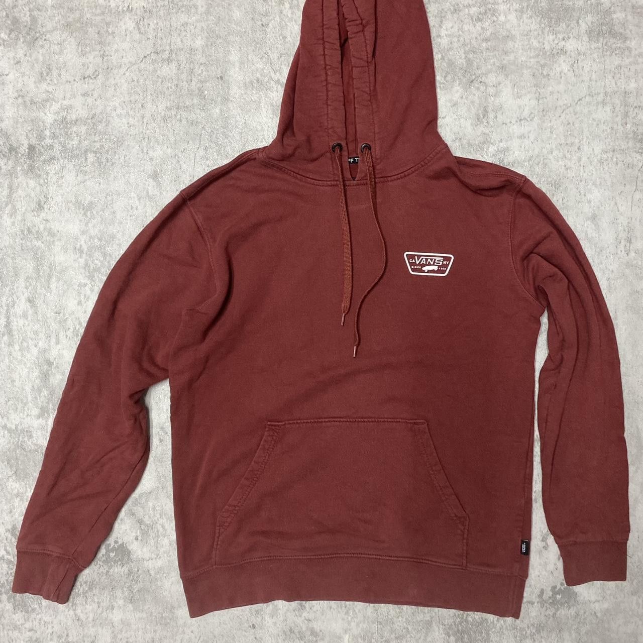 Vans Burgundy Vans hoodie Size US S / EU 44-46 / 1 - 1 Thumbnail