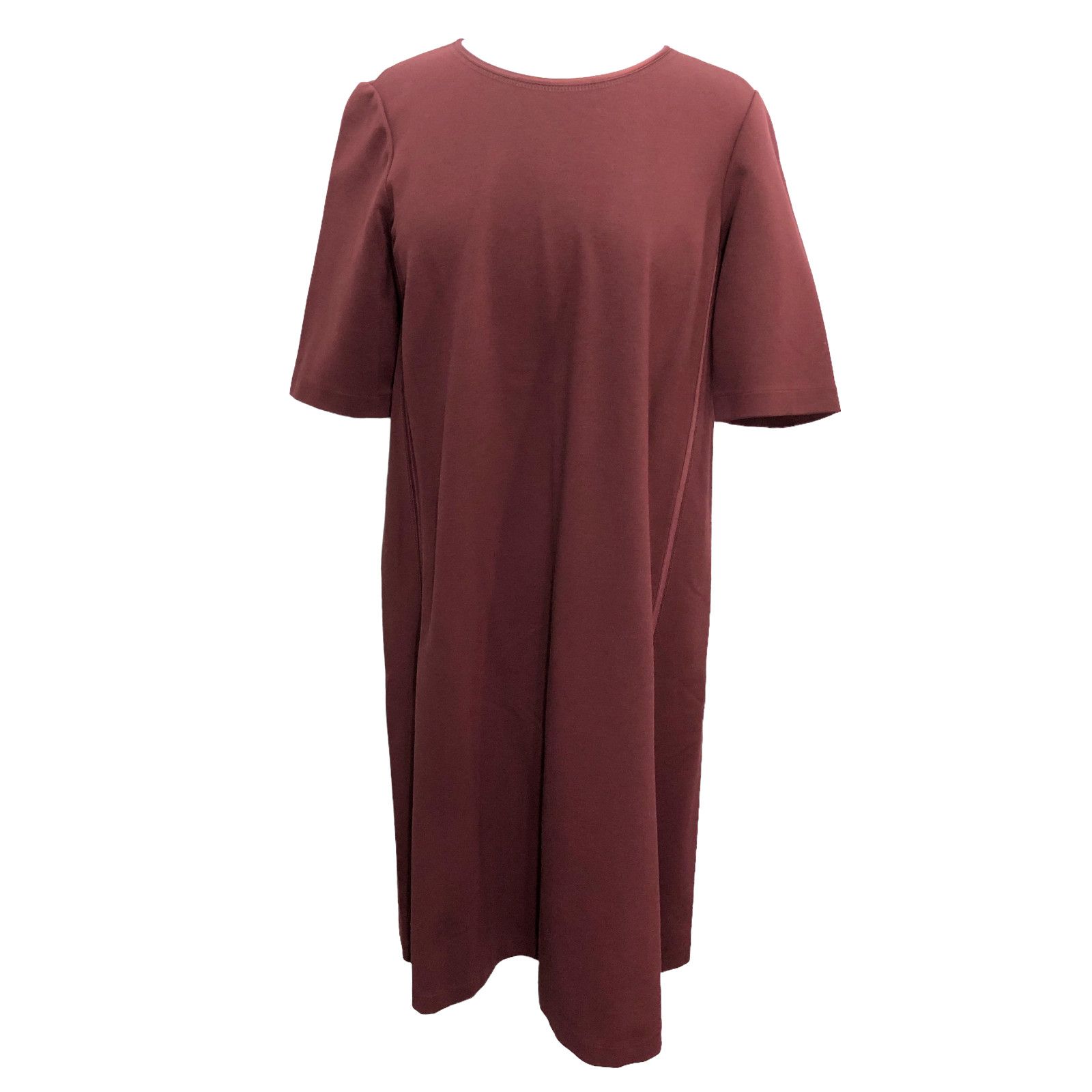 Lafayette 148 Lafayette 148 Size M Dress Shift Burgundy Back Zip Ponte Size M / US 6-8 / IT 42-44 - 11 Thumbnail