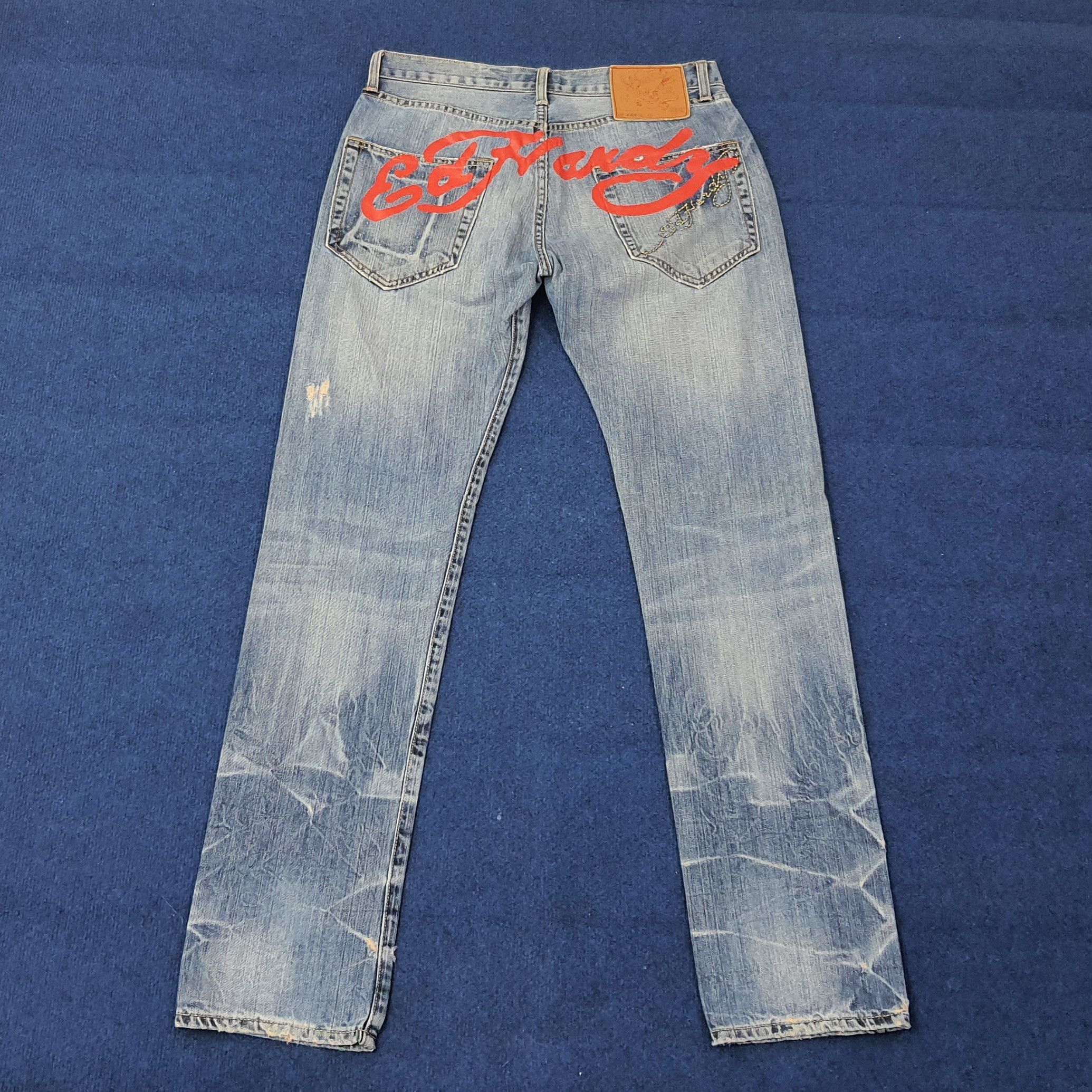Ed Hardy Vintage Ed Hardy by Christian Audigier Jeans C258N3 Size US 32 / EU 48 - 1 Thumbnail