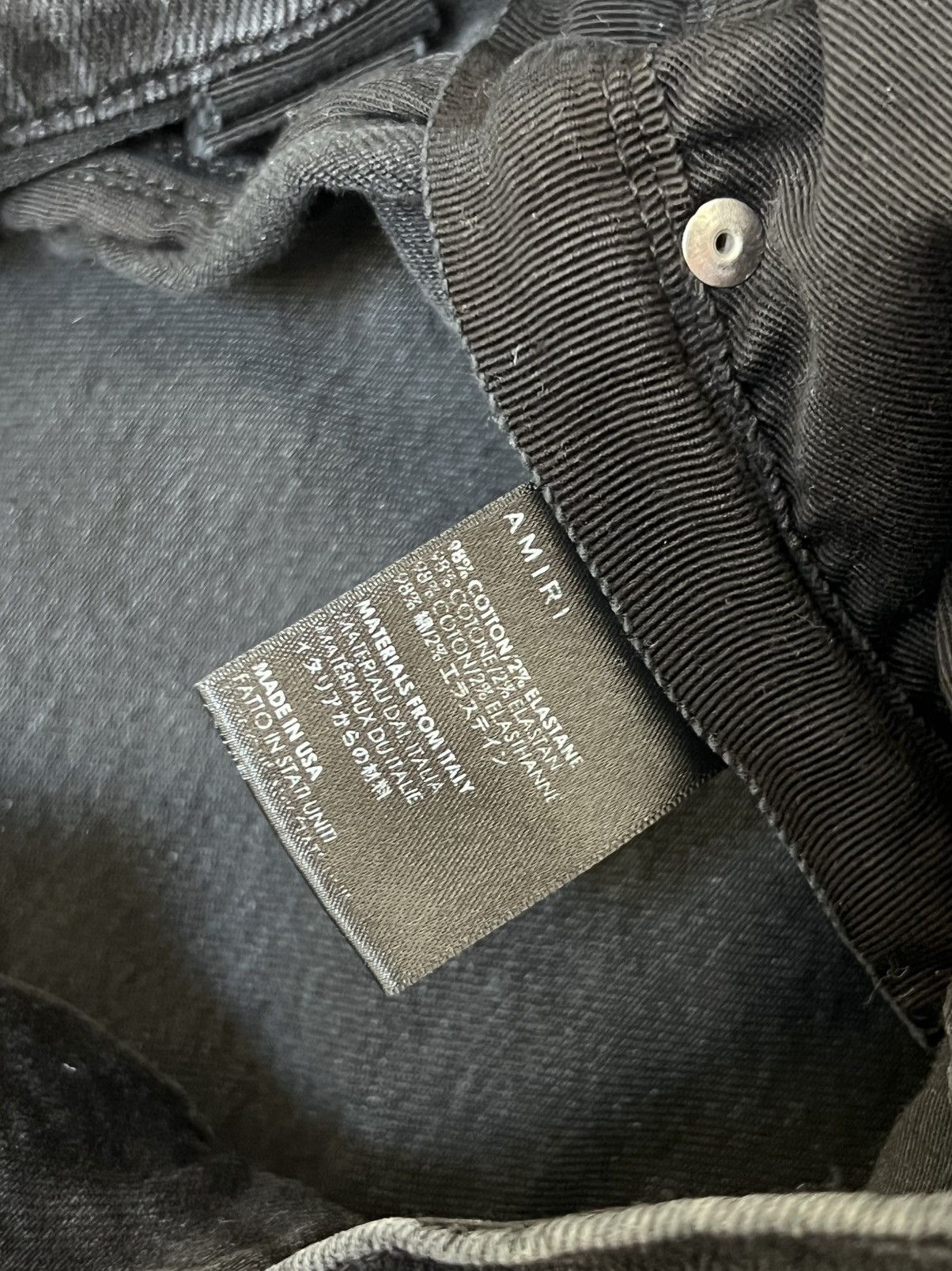 Amiri Amiri MX-1 Black Cashew Flower Split Patches Skinny Jeans Size US 34 / EU 50 - 5 Thumbnail
