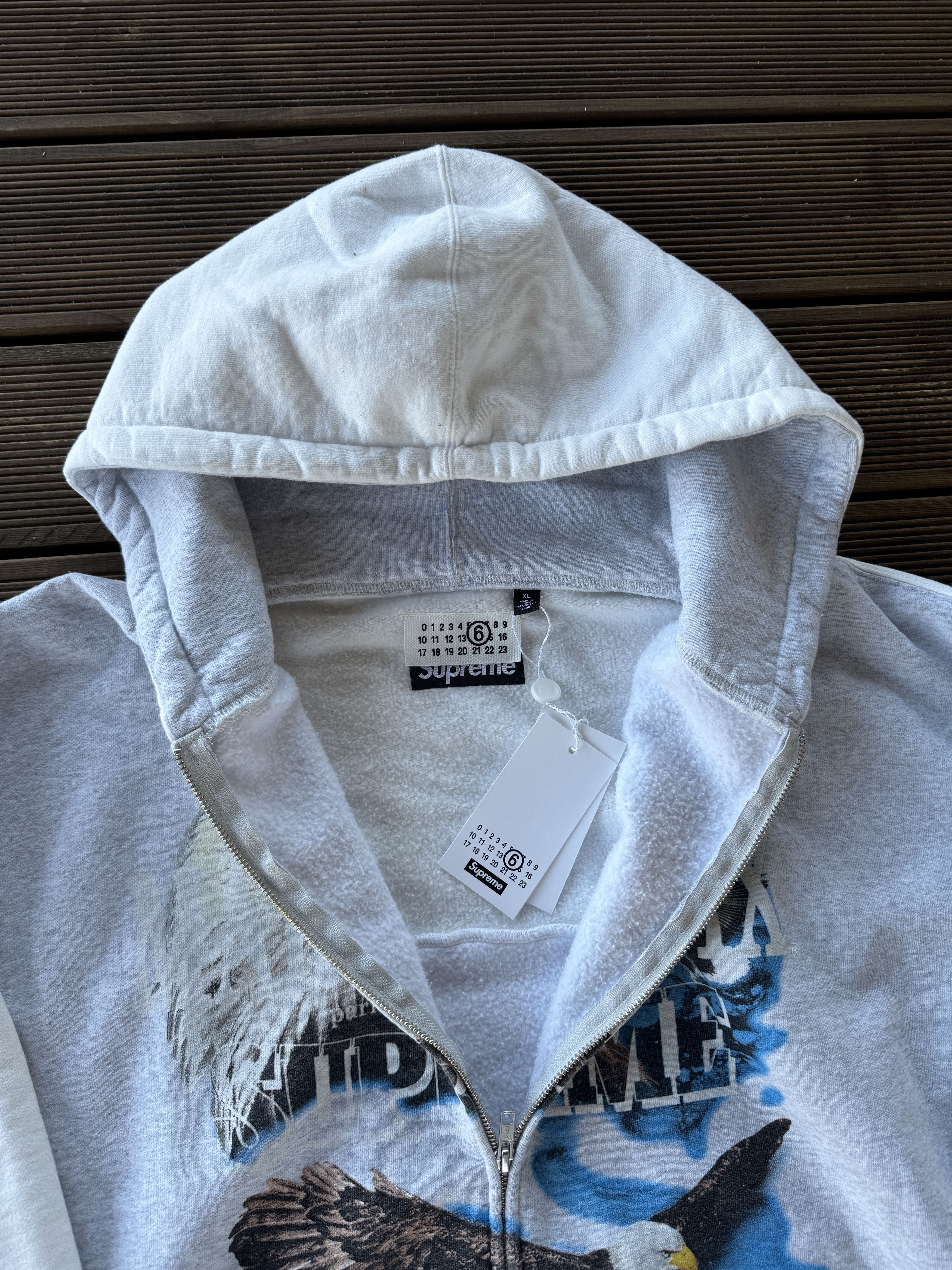 Supreme Supreme X MM6 Eagle Zip Up Hoodie Size US XL / EU 56 / 4 - 3 Thumbnail