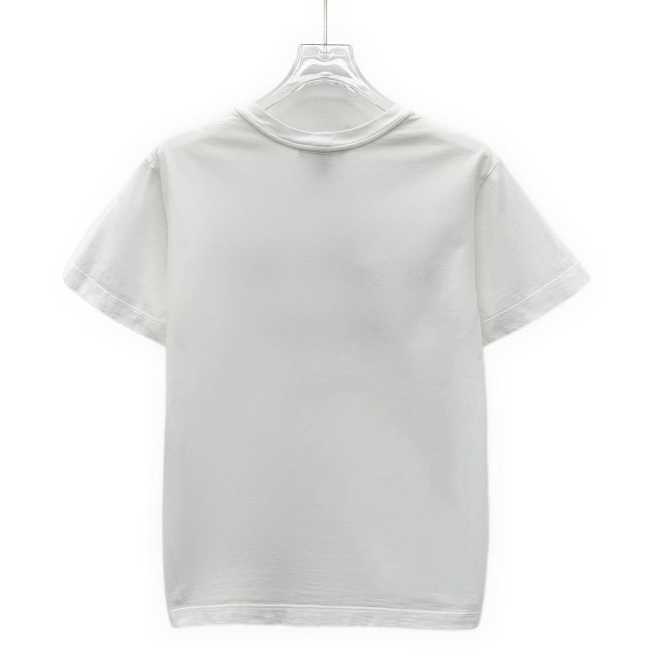 Louis Vuitton Louis Vuitton White Logo Cotton Short Sleeve T-shirt K26WX Size S / US 4 / IT 40 - 2 Thumbnail