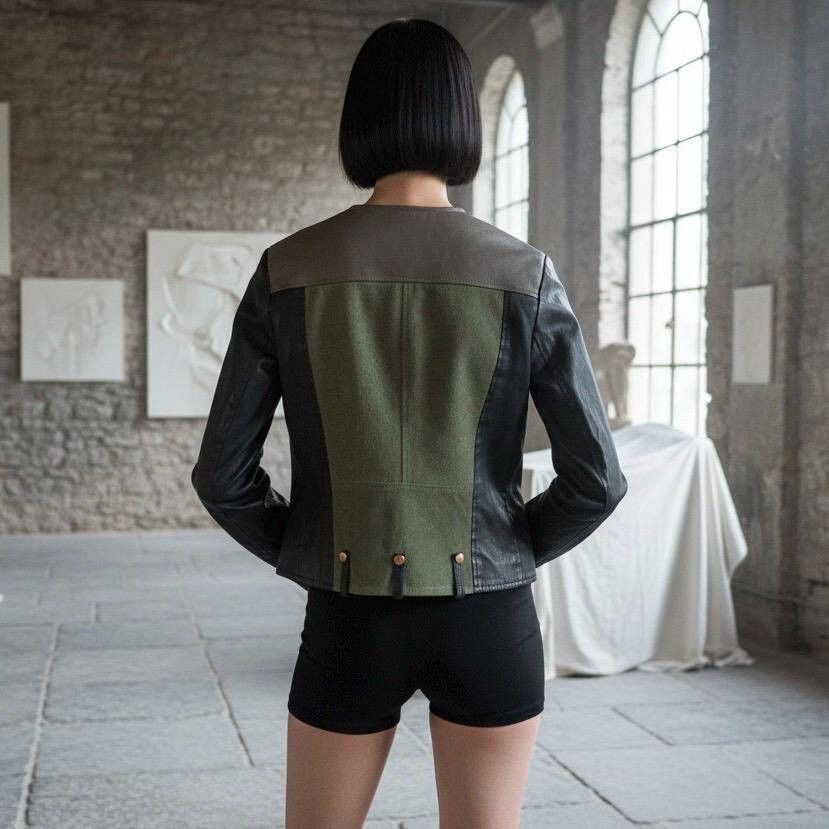 100 Thieves The Asymmetrical Moto Leather Jacket Size ONE SIZE - 5 Thumbnail