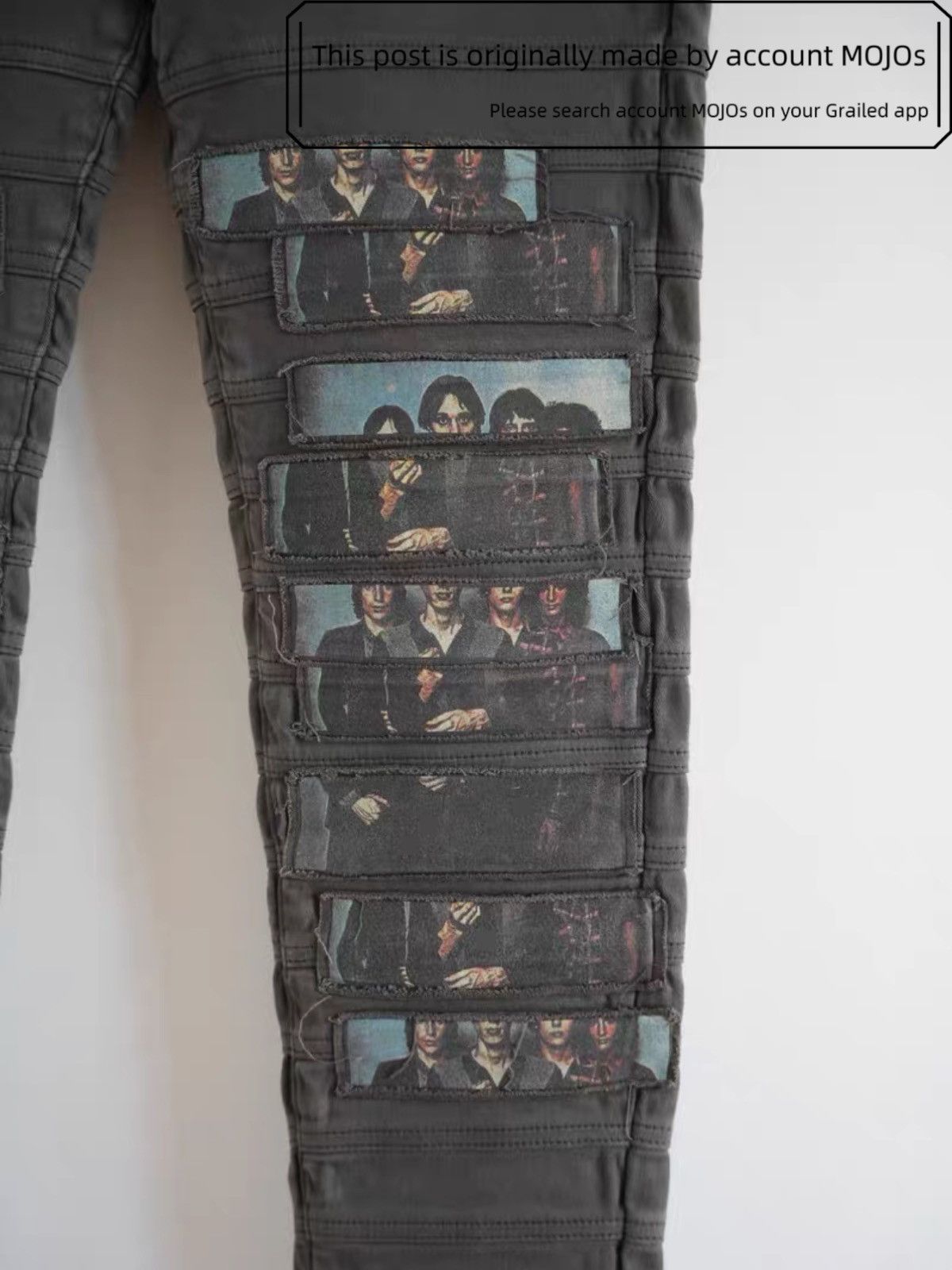 Undercover Sz 4 Undercover 15SS Patches Television Gray Denim mojos1410 Size US 32 / EU 48 - 4 Thumbnail