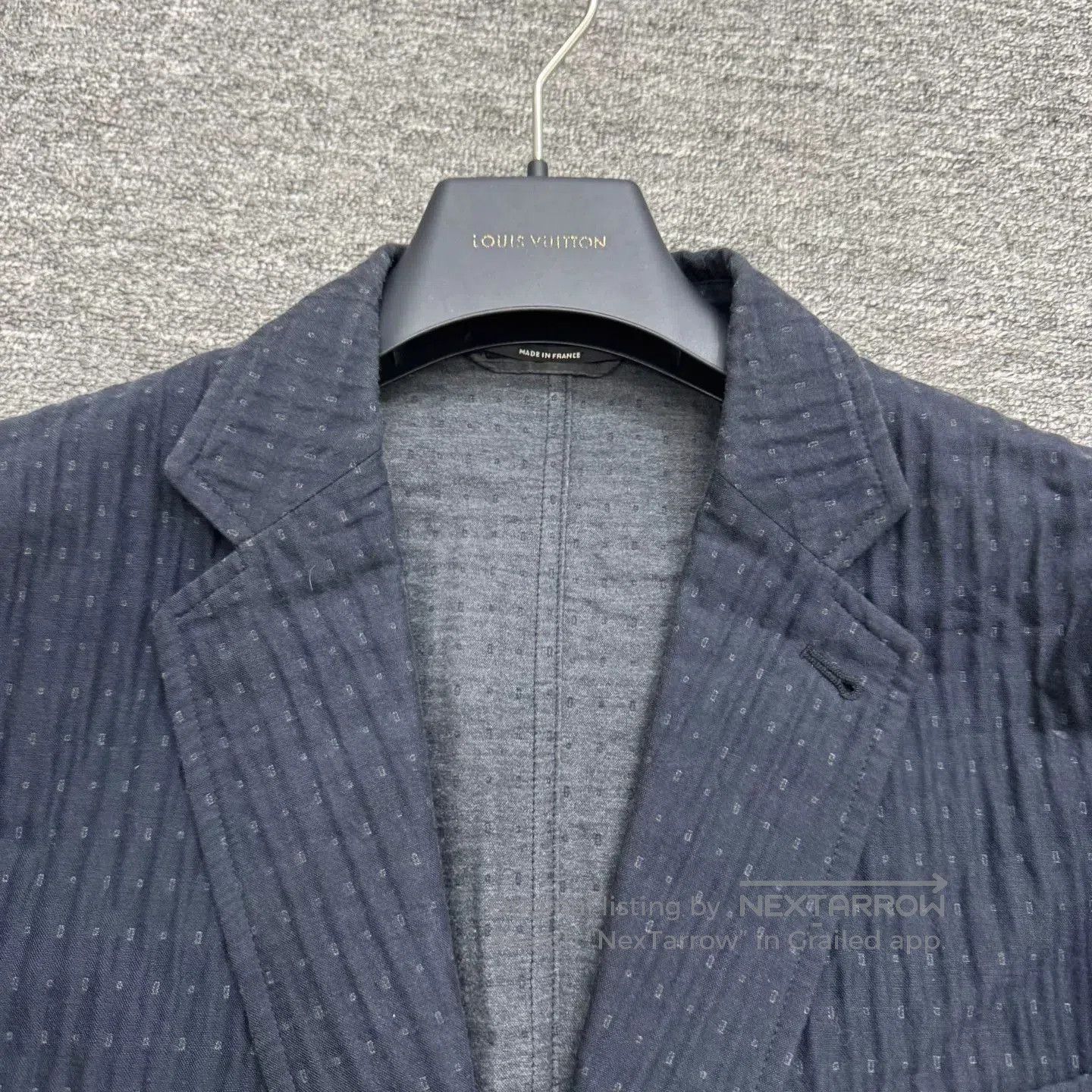 Hermes Hermes Embossed Stripe Wool Blazer. Size US M / EU 48-50 / 2 - 4 Thumbnail