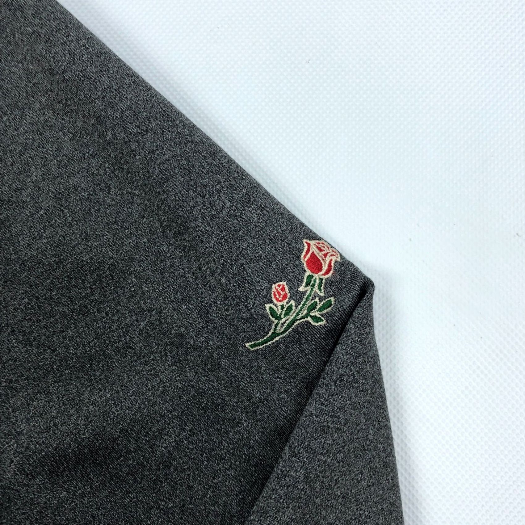 johnnie-O johnnie-O Men's XL Gray Performance 1/4 Zip Pullover Brookside Rose Golf Shirt Long Sleeve Mock Neck Cadet Blue? Size US XL / EU 56 / 4 - 2 Thumbnail
