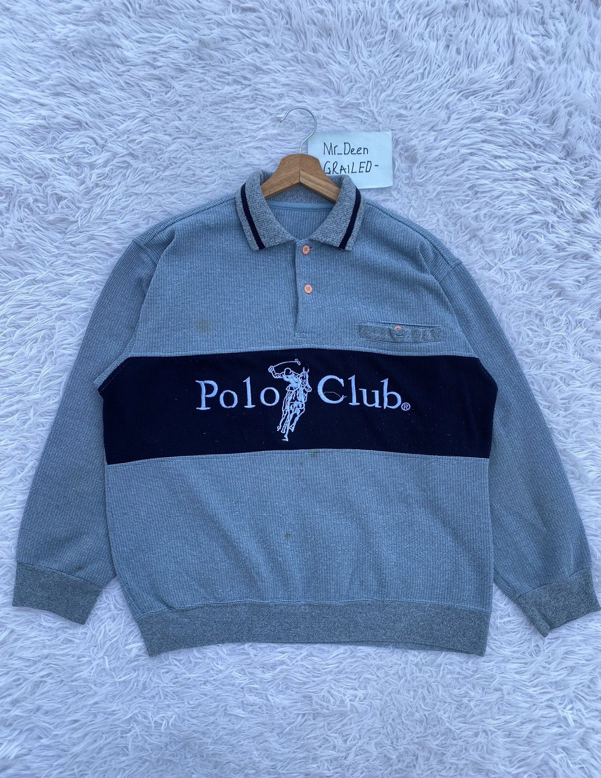 Beverly Hills Polo Club Vintage 90s Polo Club Big Logo Spellout Big Pony Sweater Size US M / EU 48-50 / 2 - 1 Thumbnail