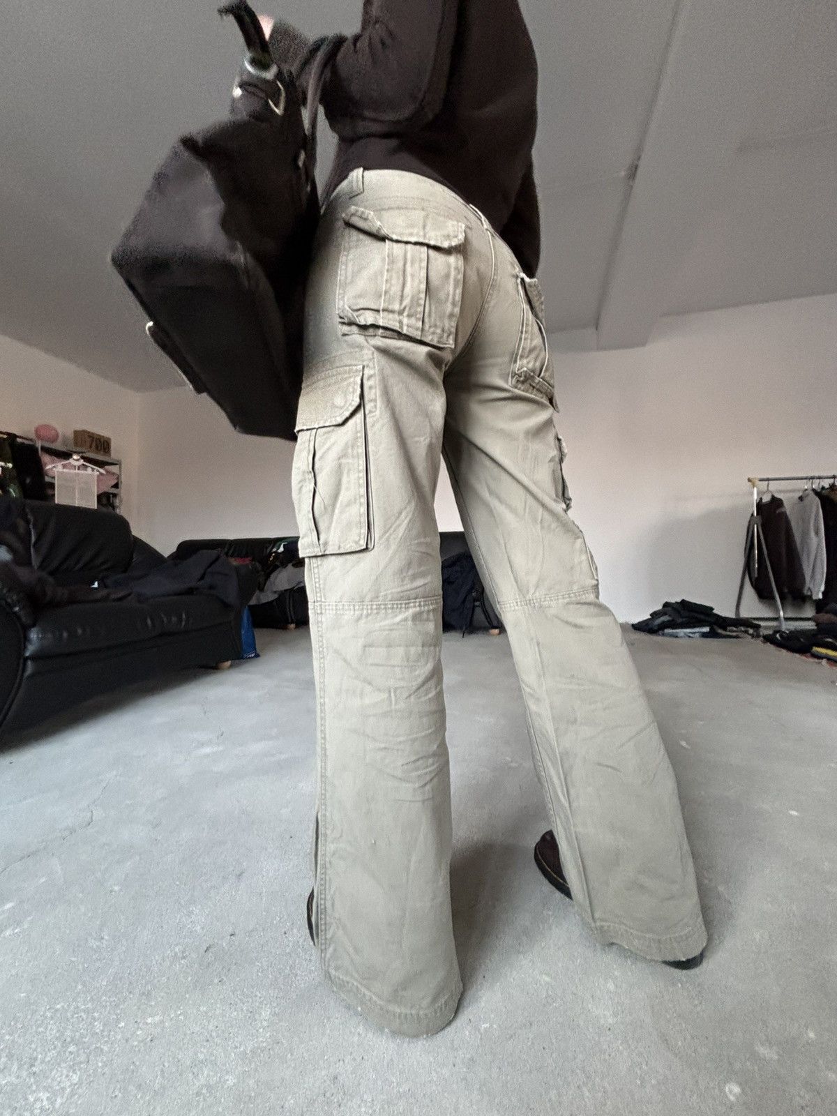 If Six Was Nine Vintage Neighbourhood Cargo Pants Flared Size US 27 - 15 Thumbnail
