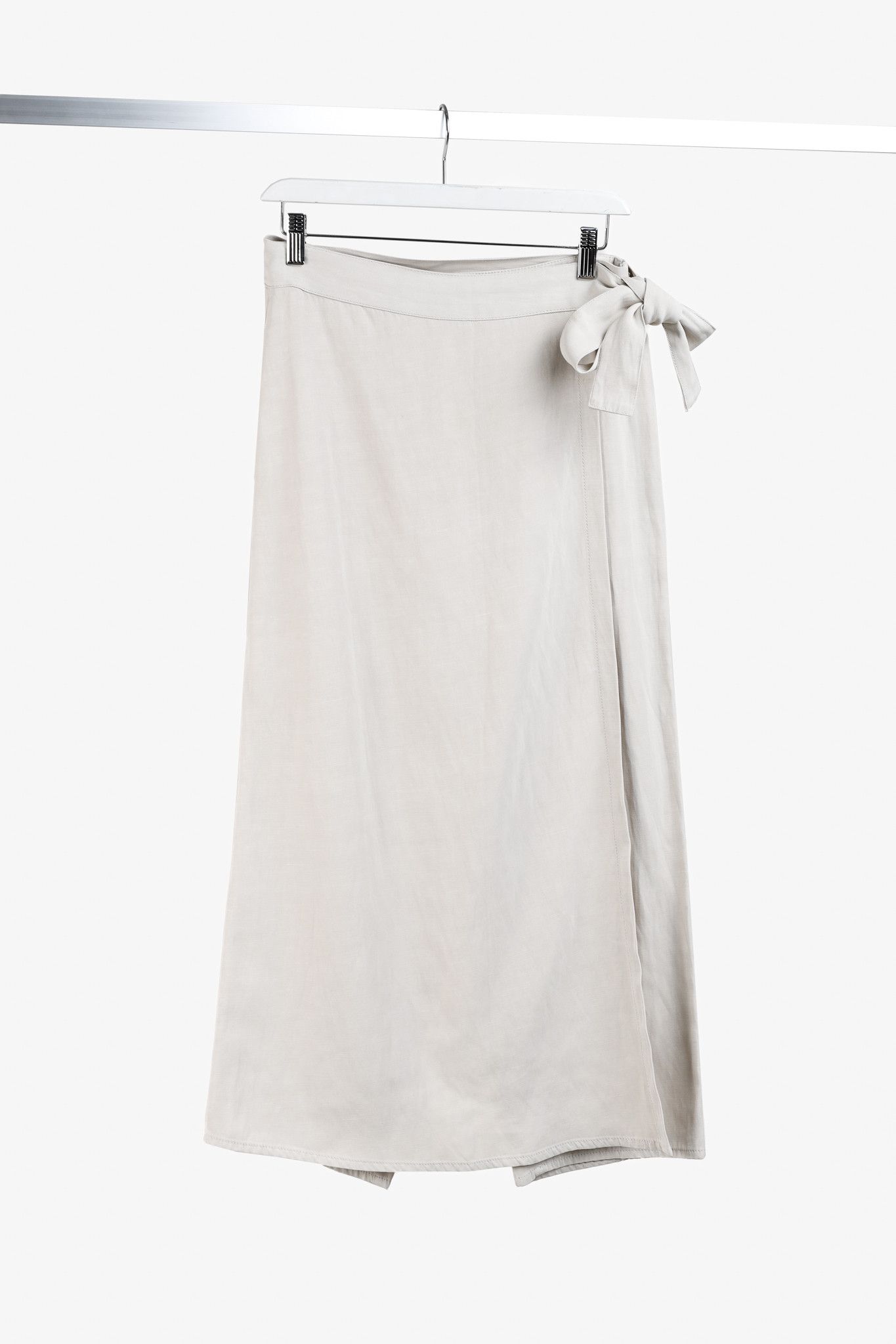 Sarah Pacini Sarah Pacini Khaki Viscose-Blend Wide-Leg Pant Skirt Size 28" / US 6 / IT 42 - 1 Thumbnail