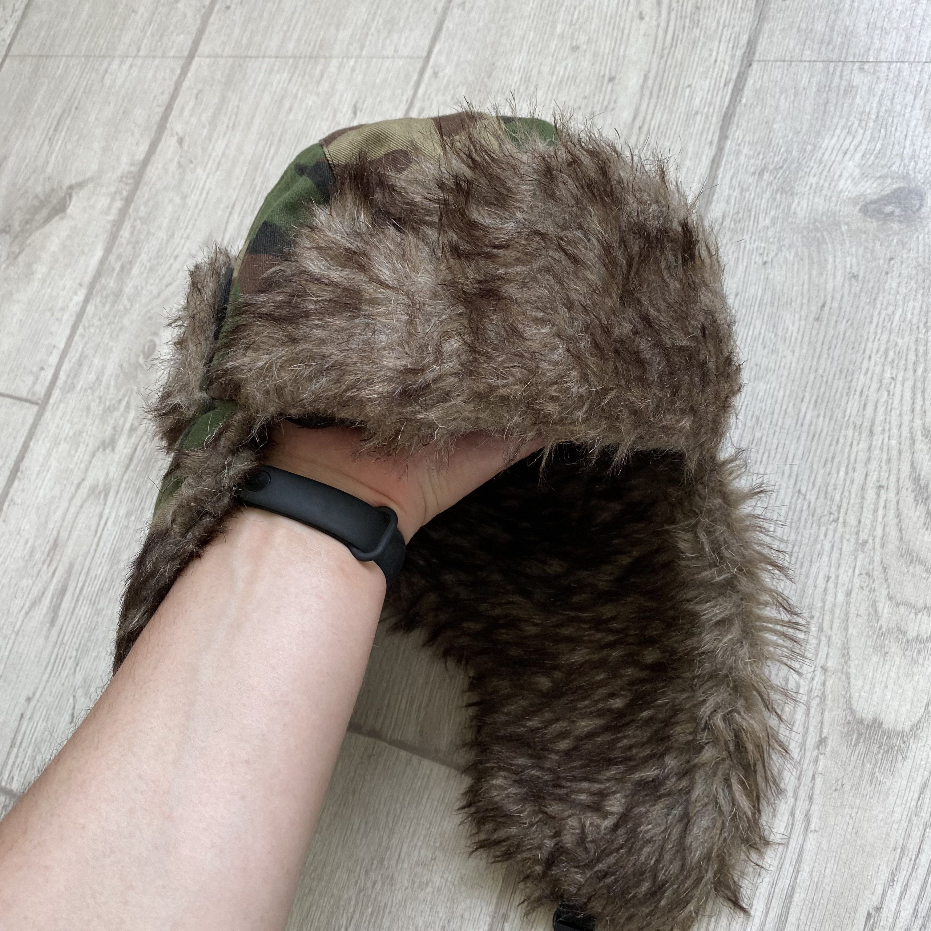 Carhartt 🥶Carhartt style Vintage 90s Trapper Fur Ushanka Winter Hat Size ONE SIZE - 3 Thumbnail