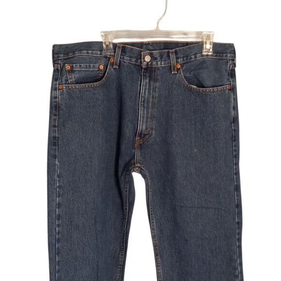 Levi's Levis 505 Size 38x29 Mens Regular Fit Straight Leg Jeans Blu Size US 38 / EU 54 - 2 Thumbnail