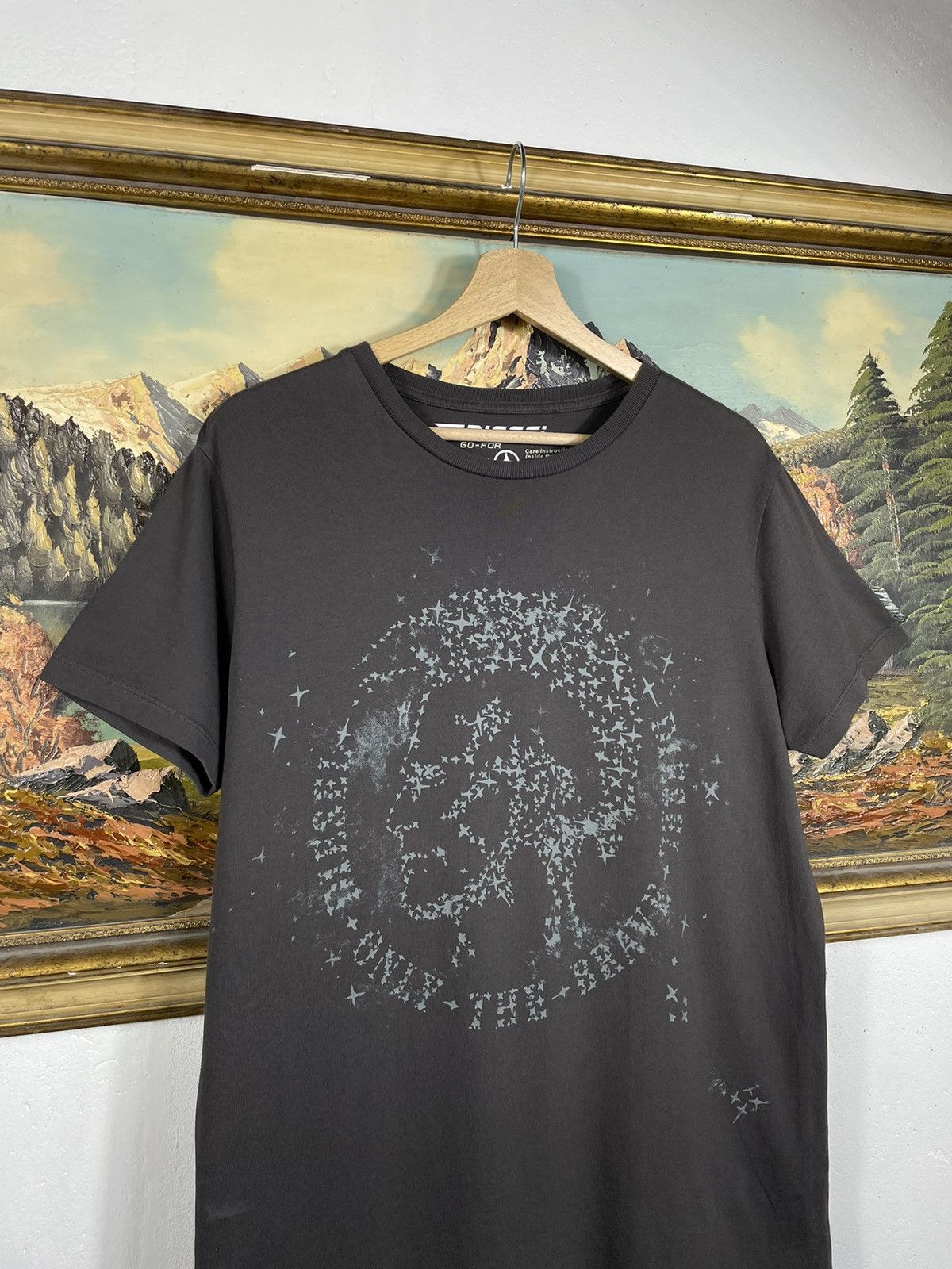 Diesel × Vintage Vintage Y2k 00s Retro Diesel T Shirt Tee Cyber Grunge Size US L / EU 52-54 / 3 - 4 Thumbnail