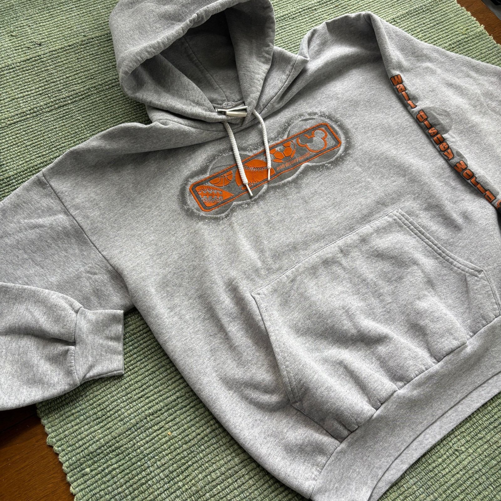 Disney × Vintage Vintage 90s Walt Disney World Box Logo Hoodie Sweatshirt L Size US L / EU 52-54 / 3 - 5 Thumbnail