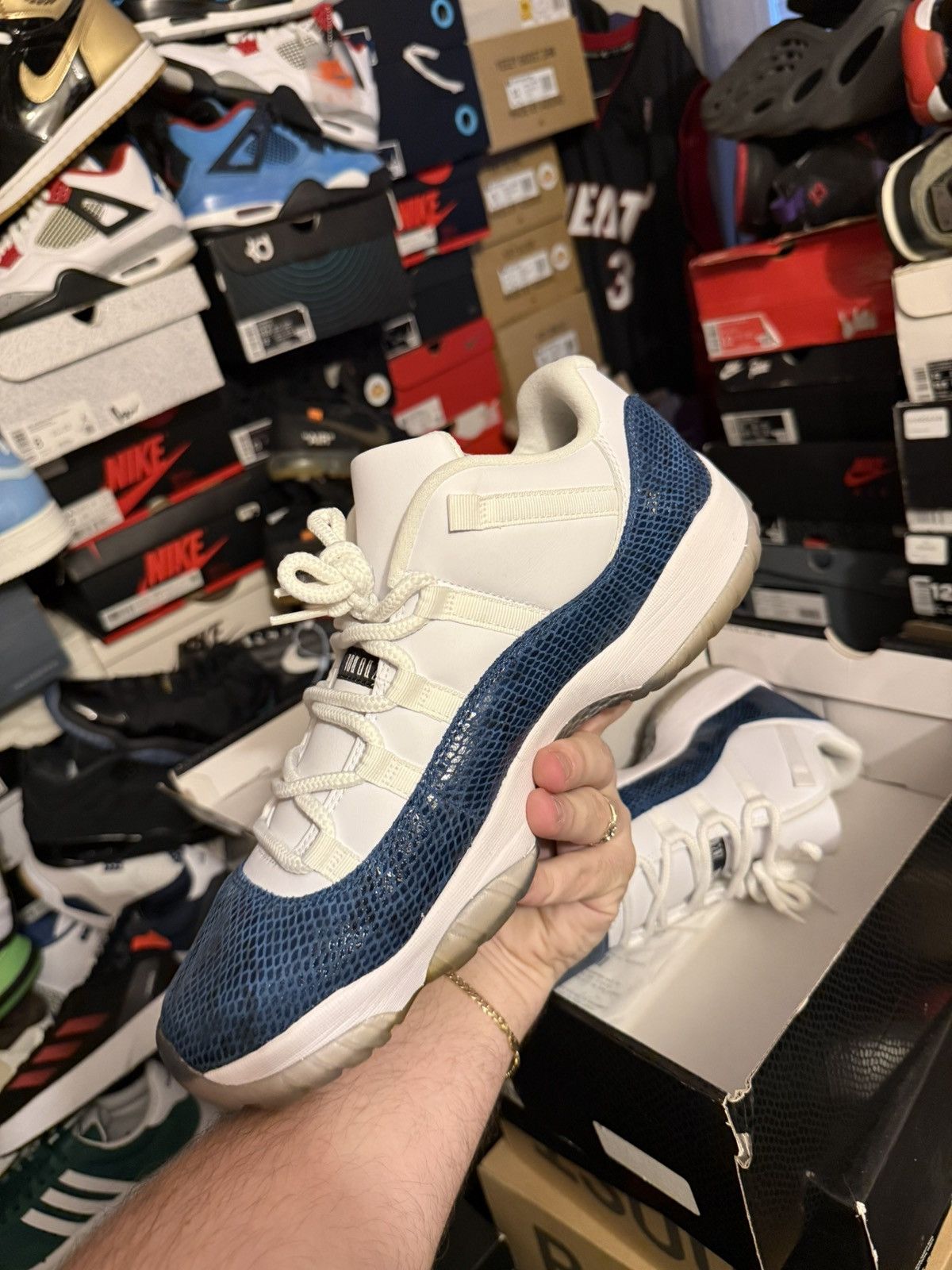 Jordan Brand Jordan retro 11 low navy snakeskin sz 13 Size US 13 / EU 46 - 3 Thumbnail