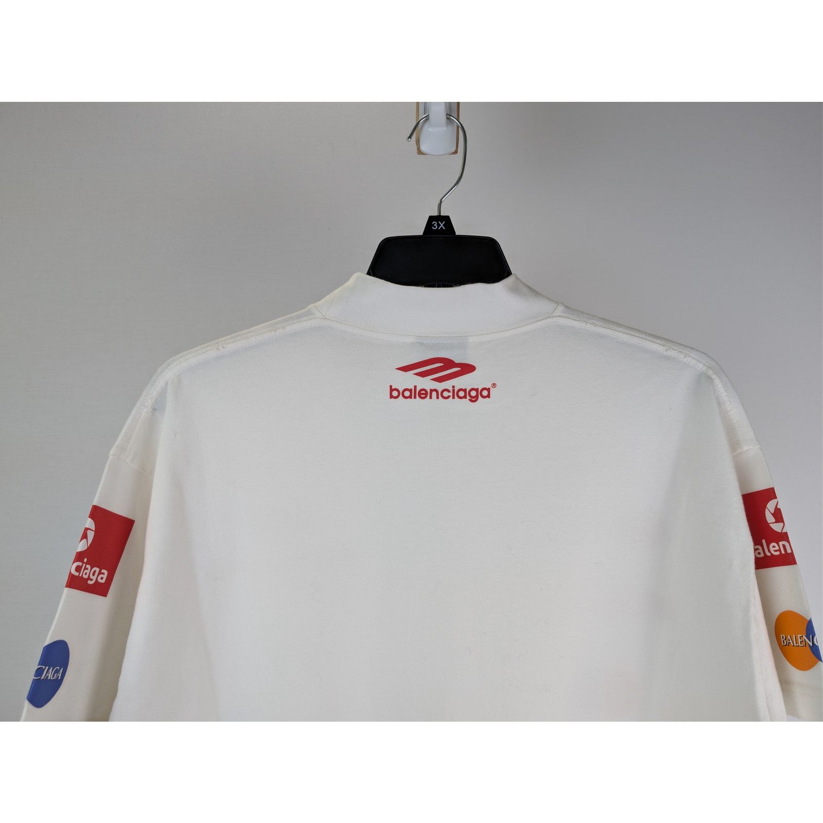 Balenciaga o1rshd1 Top League Vintage Jersey Short Sleeve T-Shirt White Size US M / EU 48-50 / 2 - 9 Thumbnail