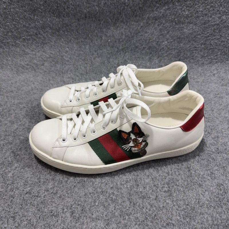 Gucci Gucci ACE Leather Low-Top Fashion Sneakers Size US 10.5 / EU 43-44 - 1 Thumbnail