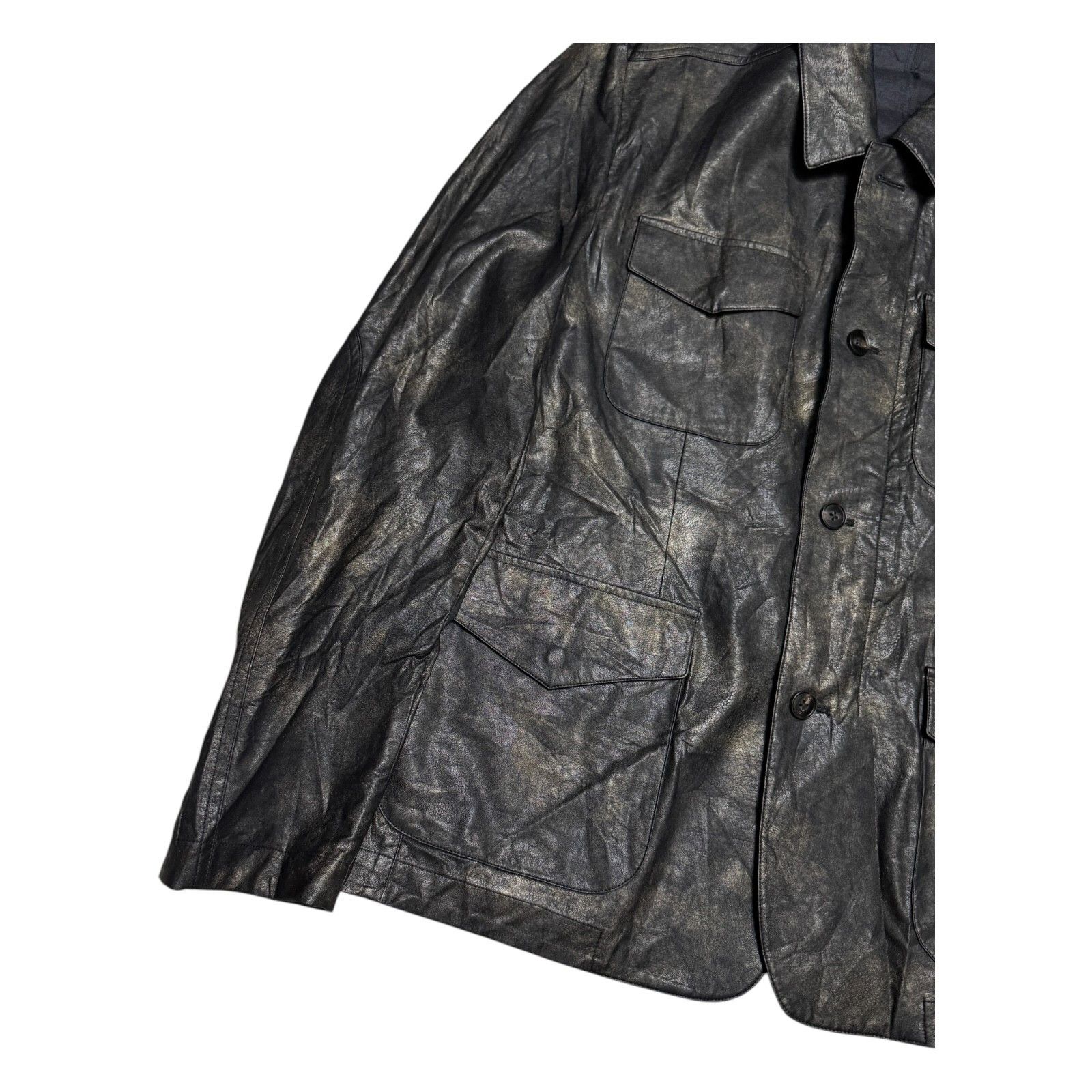 Other PAISLEY & GRAY FAUX LEATHER Slim Fit Business Jacket XL Size US XL / EU 56 / 4 - 4 Thumbnail