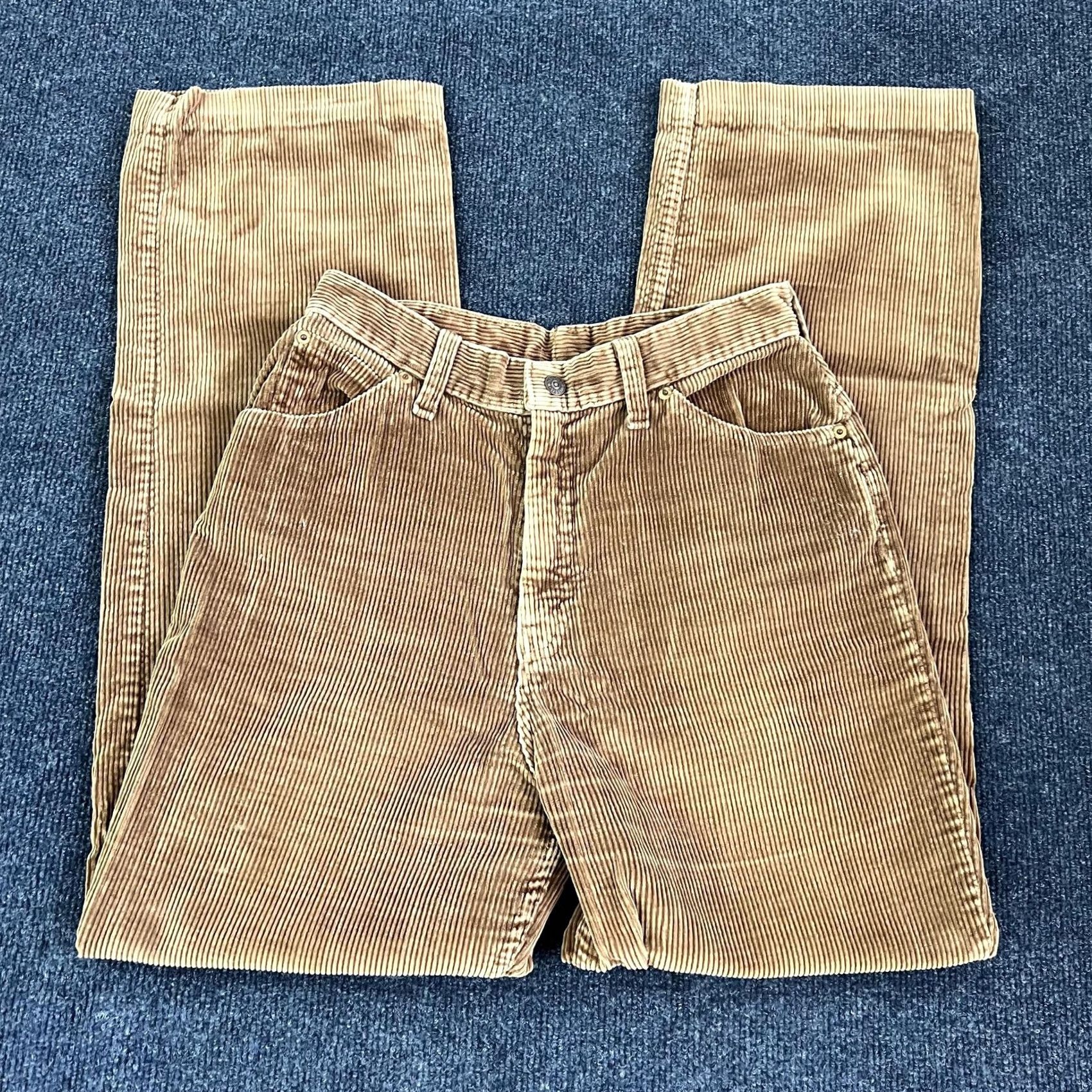 Levi's VINTAGE Levi's Pants Womens 11 Brown Corduroy Straight Leg Made USA 2604B 1927 Size 32" / US 10 / IT 46 - 3 Thumbnail