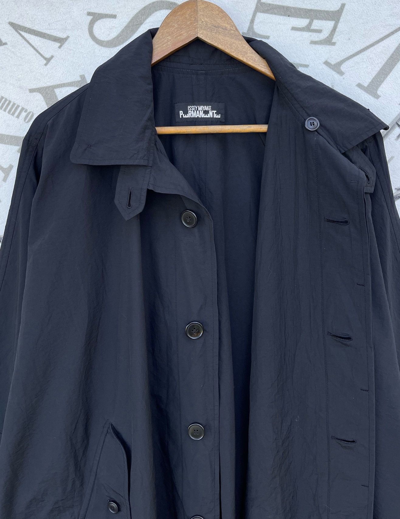 Issey Miyake 🔥A/W 1980'S ISSEY MIYAKE PERMANENTE OVERSIZED COAT JACKET Size US M / EU 48-50 / 2 - 20 Thumbnail