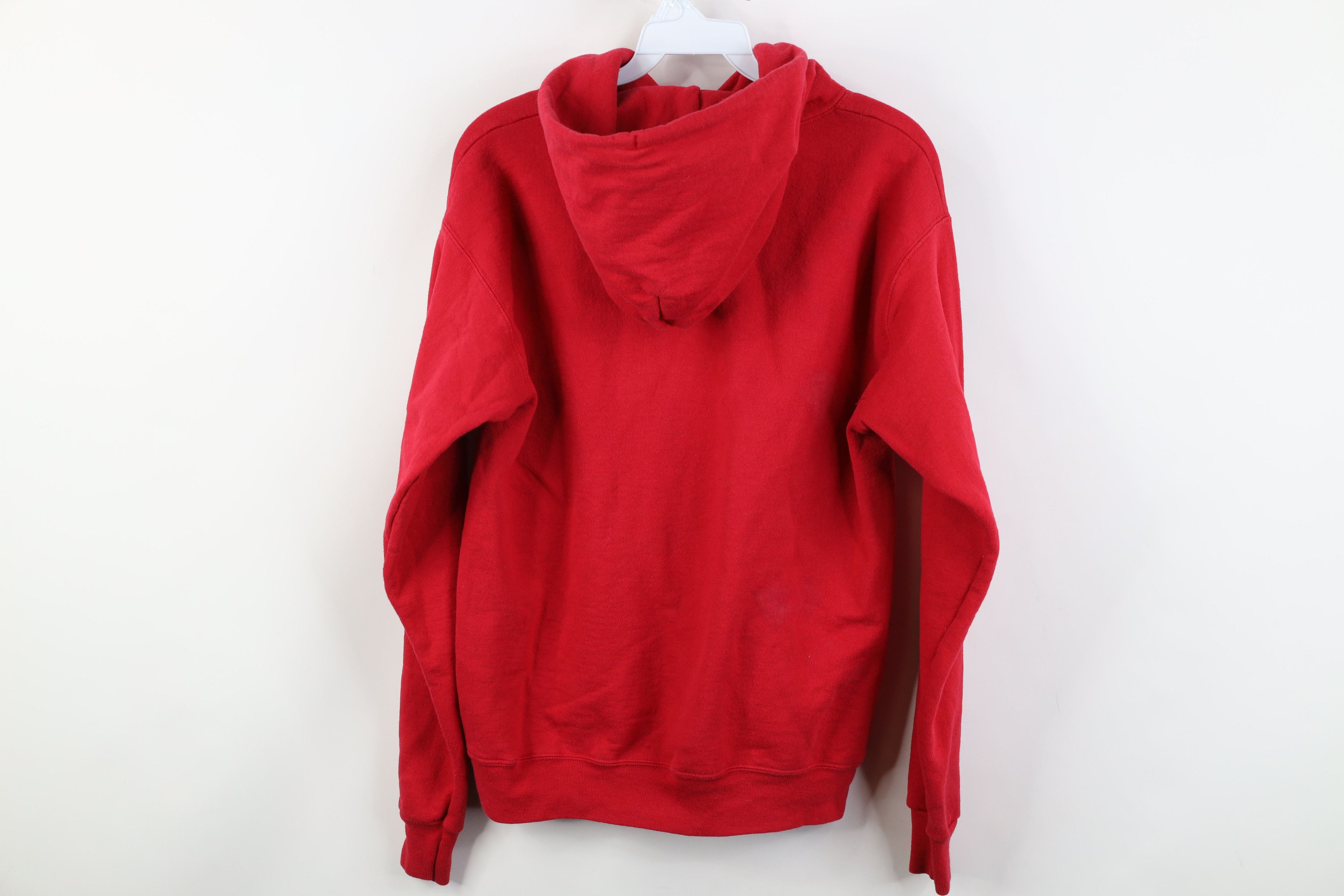 Vintage Vintage 90s Y2K Streetwear Blank Hoodie Sweatshirt Red Size US S / EU 44-46 / 1 - 12 Thumbnail