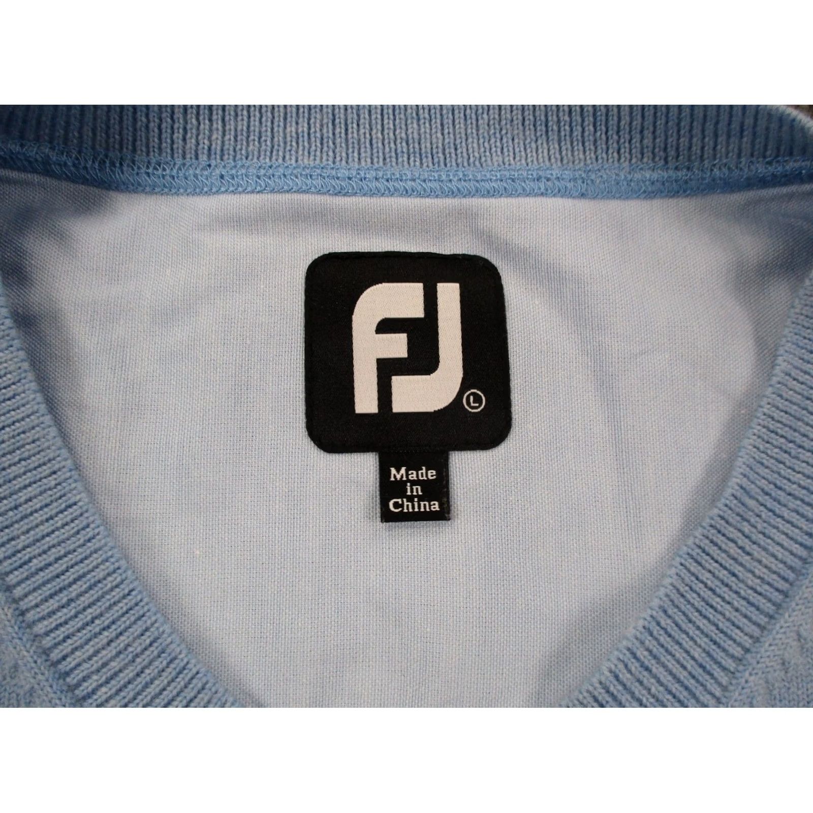 Footjoy FootJoy Sweater Mens L Blue Wool Golf V-Neck Pullover Performance Size US L / EU 52-54 / 3 - 6 Thumbnail