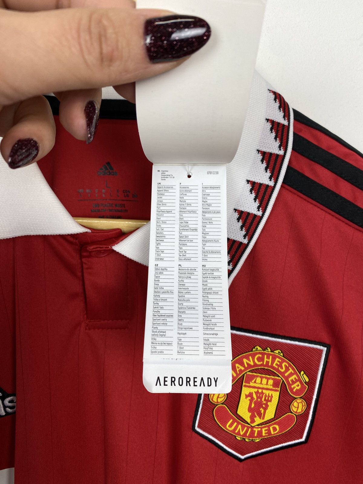 Adidas Adidas Manchester United 2022/2023 Football Shirt Jersey Top Size US L / EU 52-54 / 3 - 4 Thumbnail