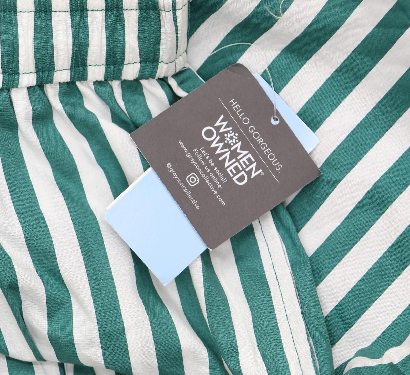 Other Nwt Grayson Threads St. Graphic Boxer Pants Green Stripe Xxs Size 25" / US 0 / IT 36 - 3 Thumbnail